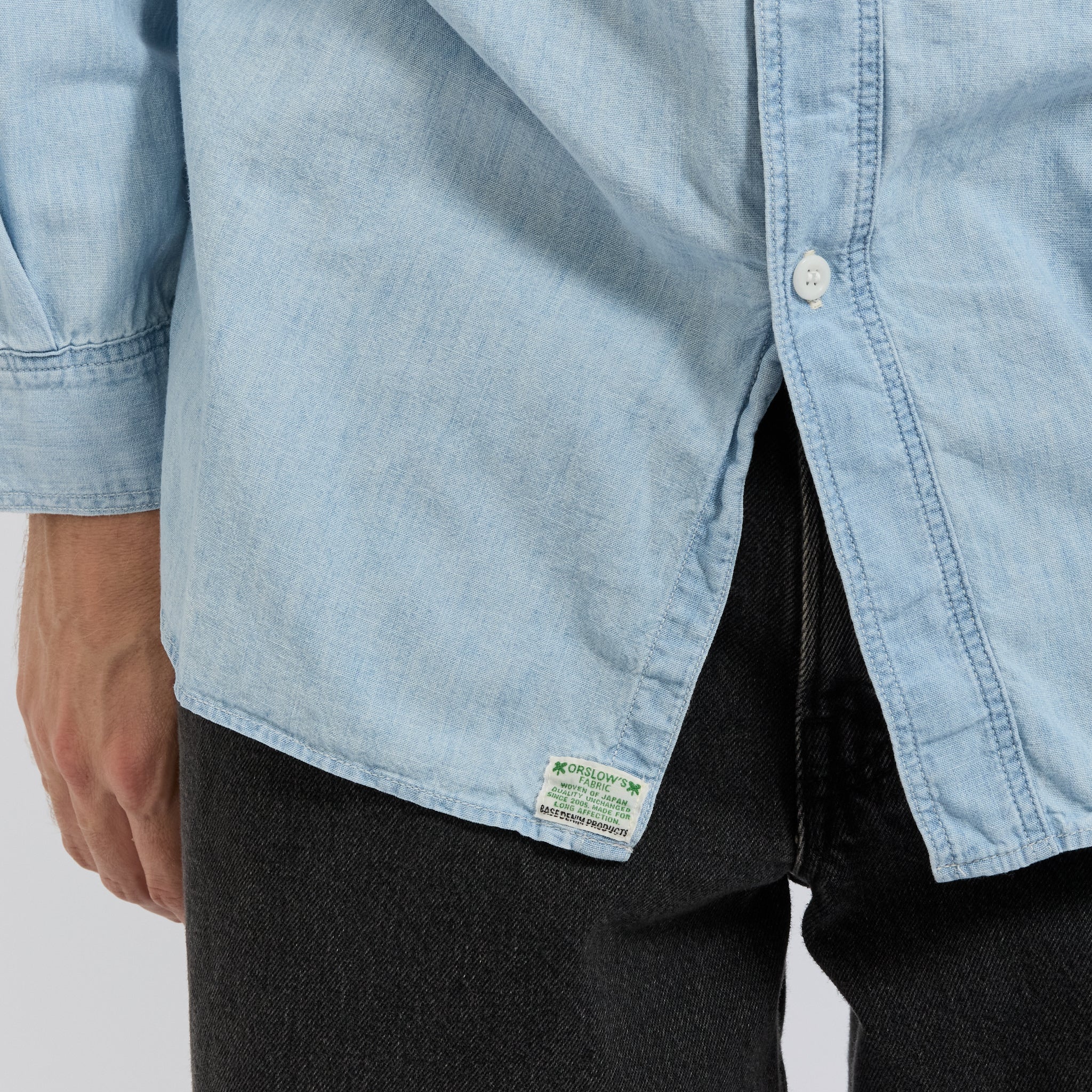 Relax Fit Chambray Work Shirt Chambray Bleached
