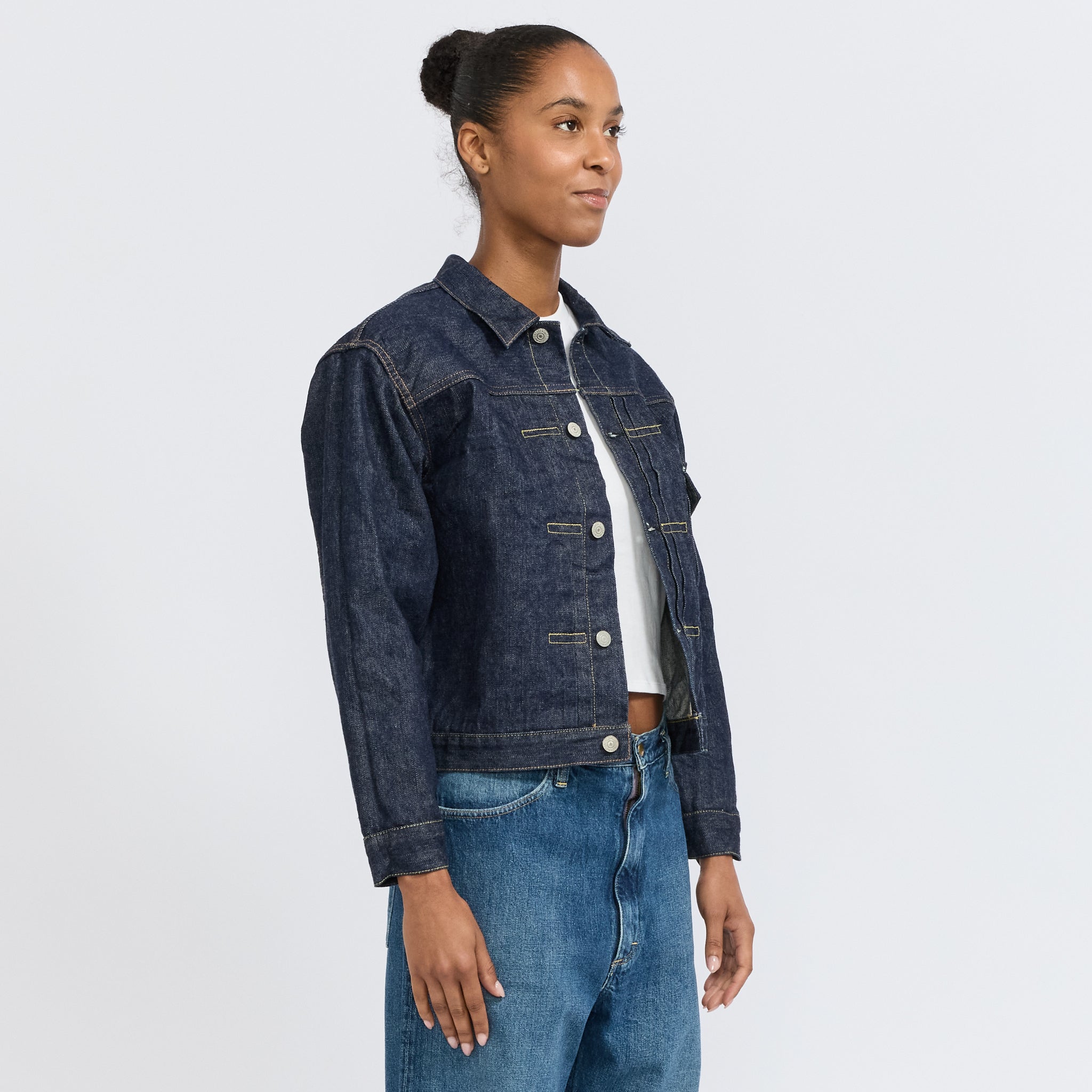 Type 1 40's Pleated Front Jacket One Wash Womens