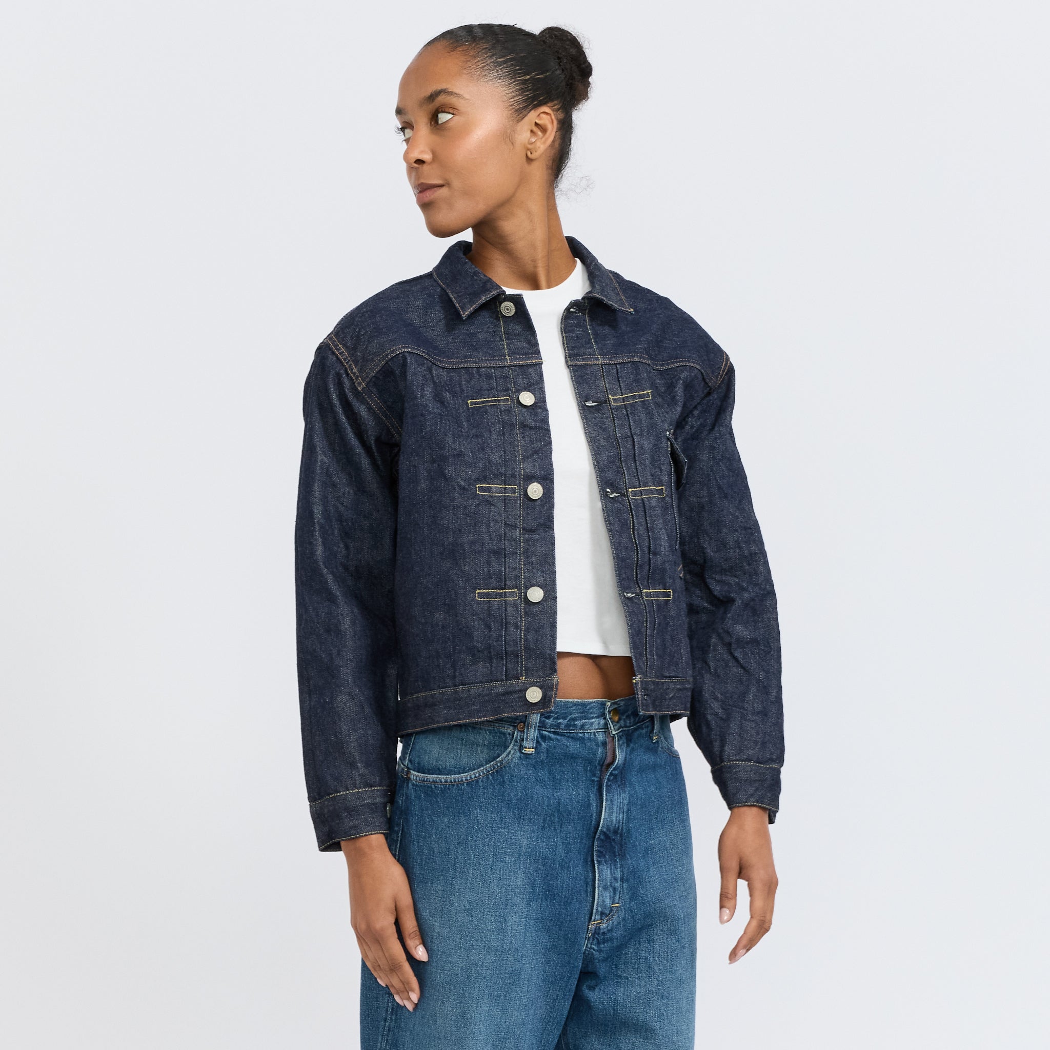 Type 1 40's Pleated Front Jacket One Wash Womens