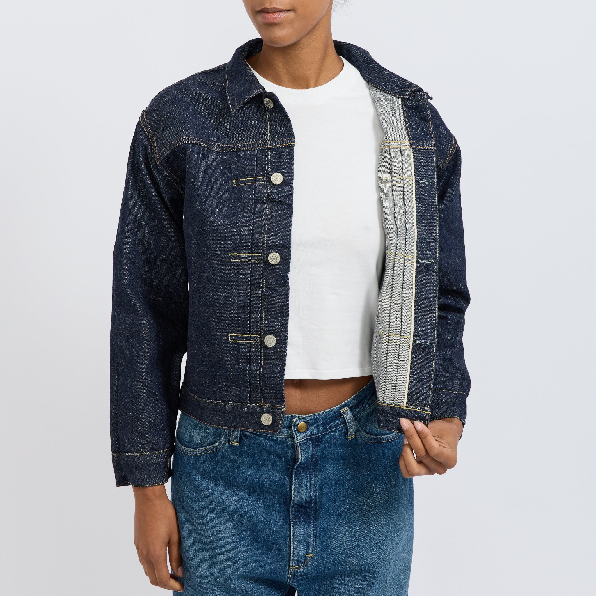 Type 1 40's Pleated Front Jacket One Wash Womens