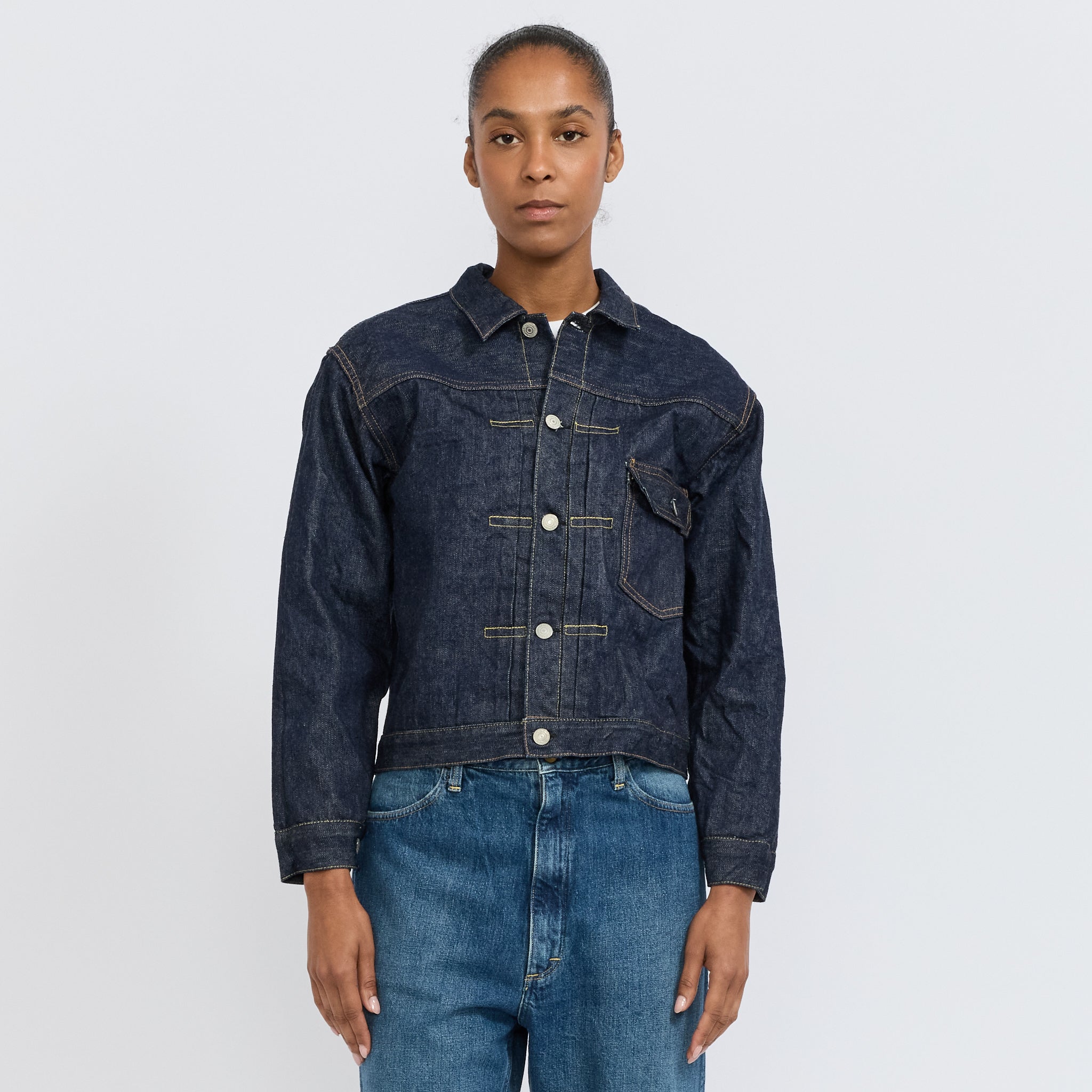 Type 1 40's Pleated Front Jacket One Wash Womens