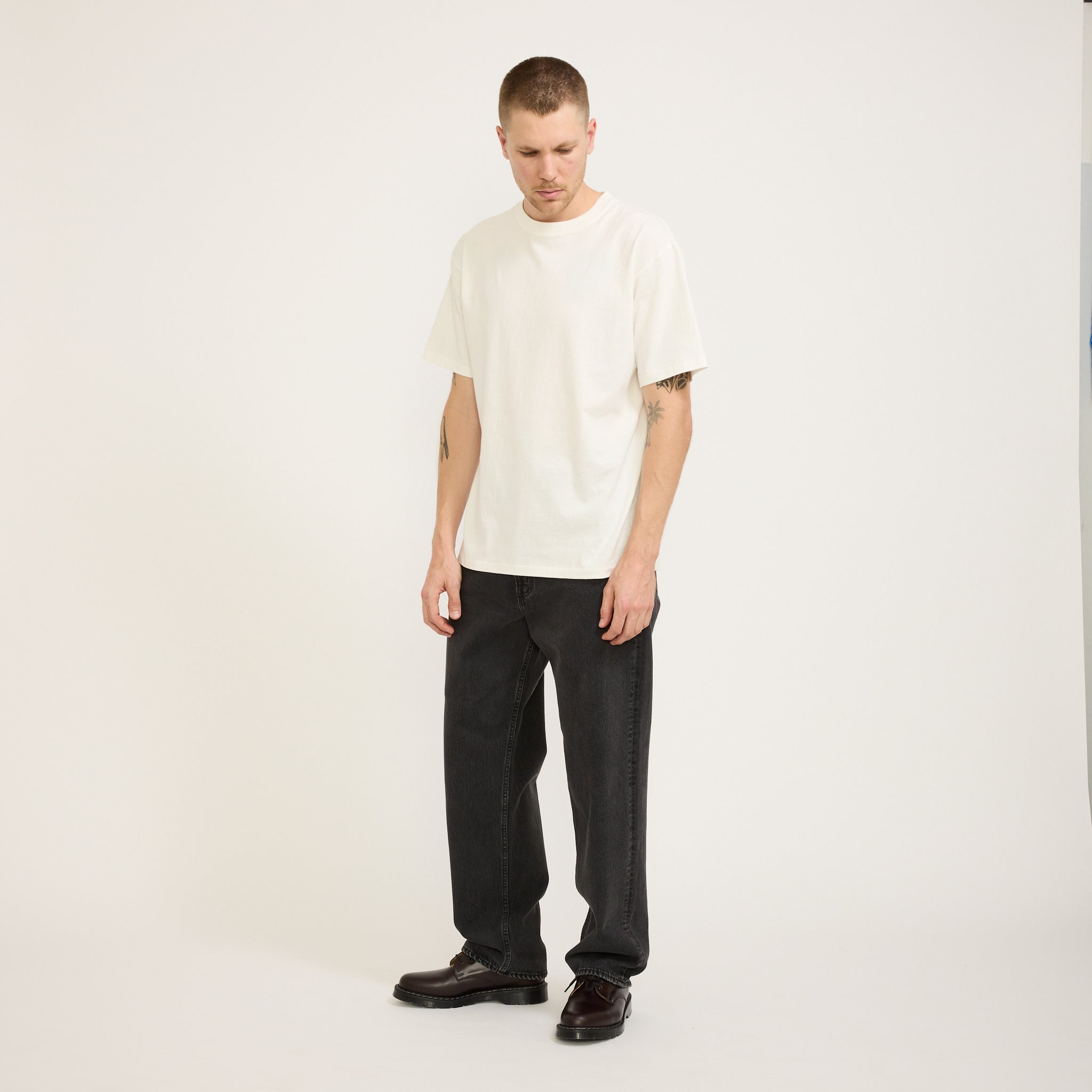 101 Dad's Fit Pants Black Denim Stone