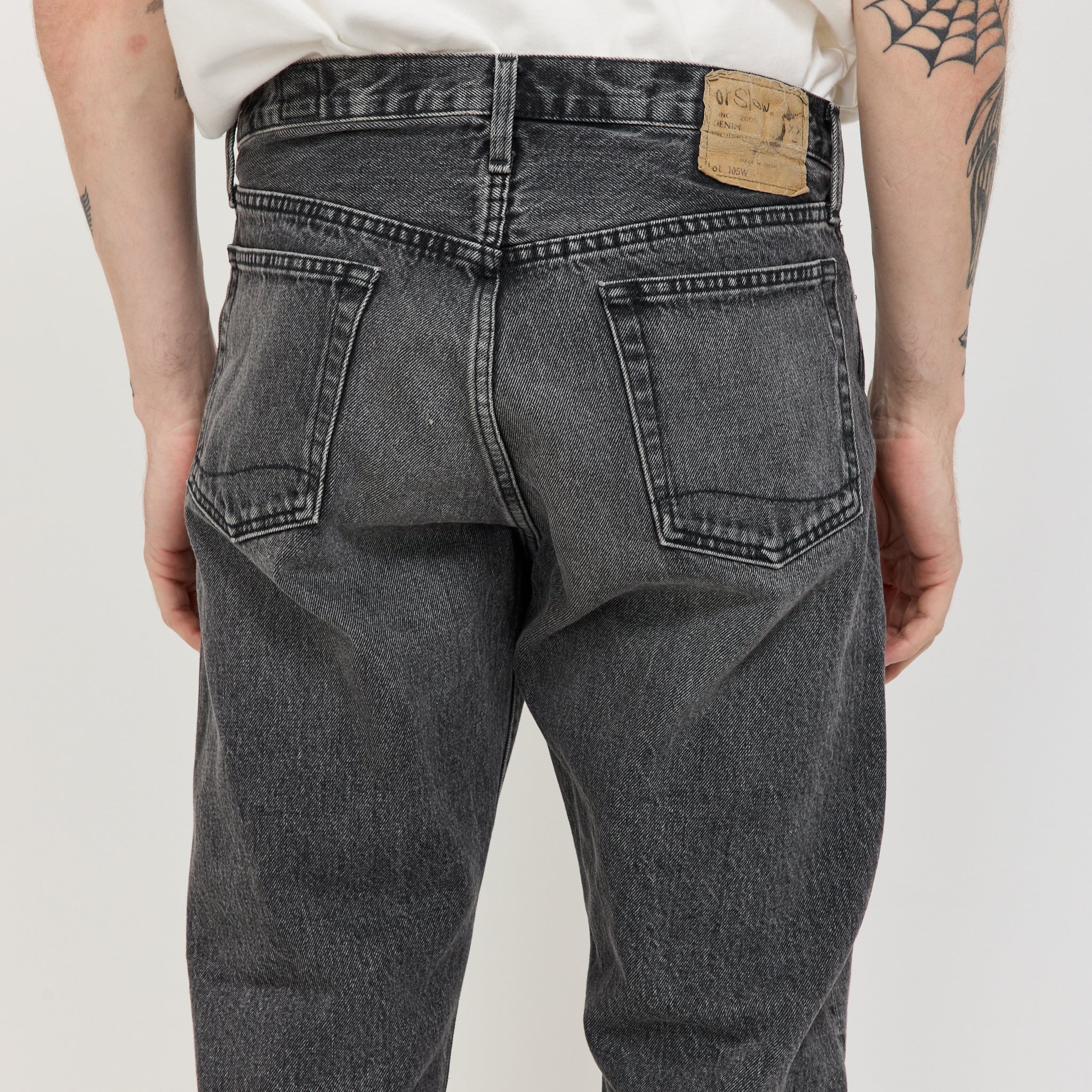 Orslow | 105 90's Black Denim Stone Wash | Maplestore