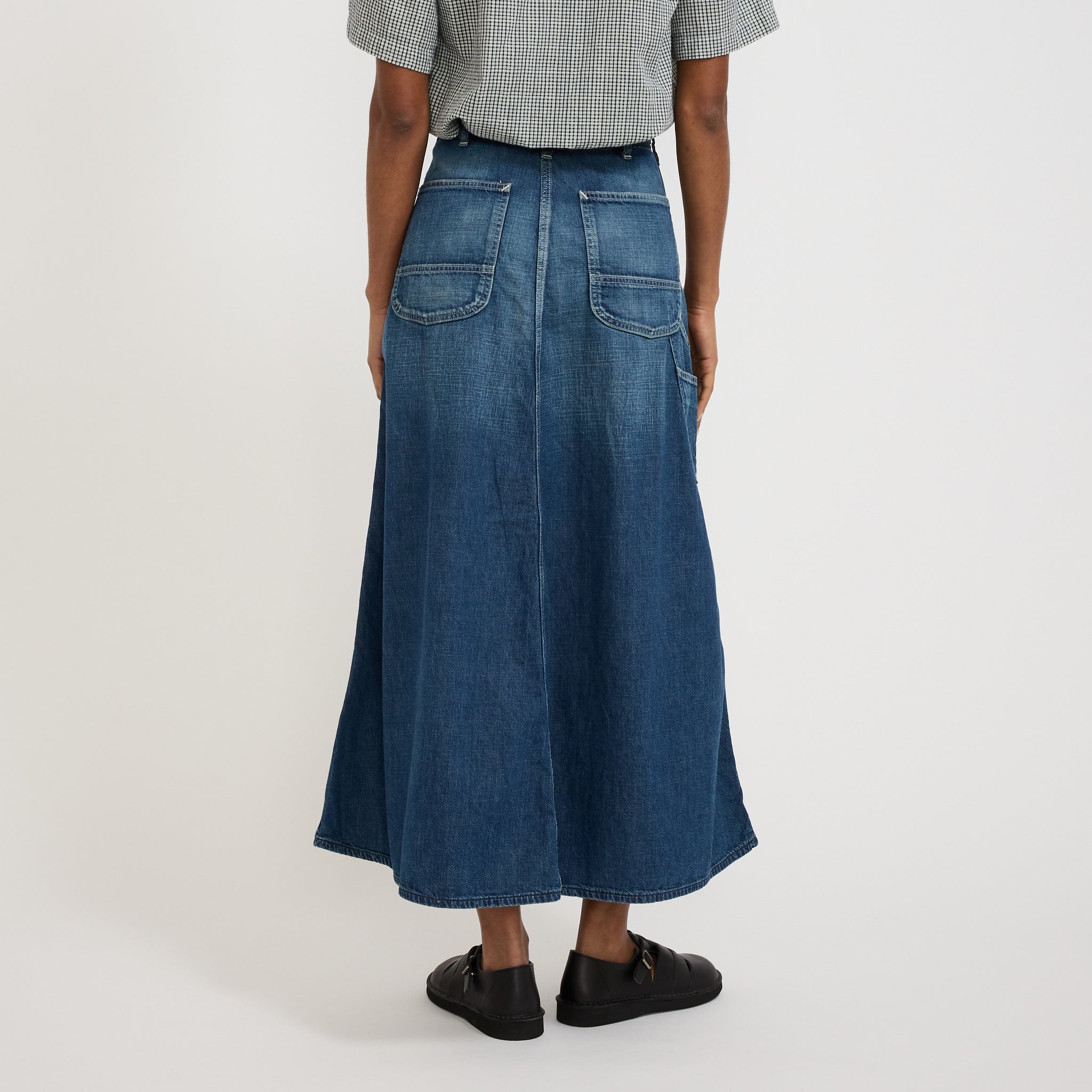 30's Painter Long Denim Skirt