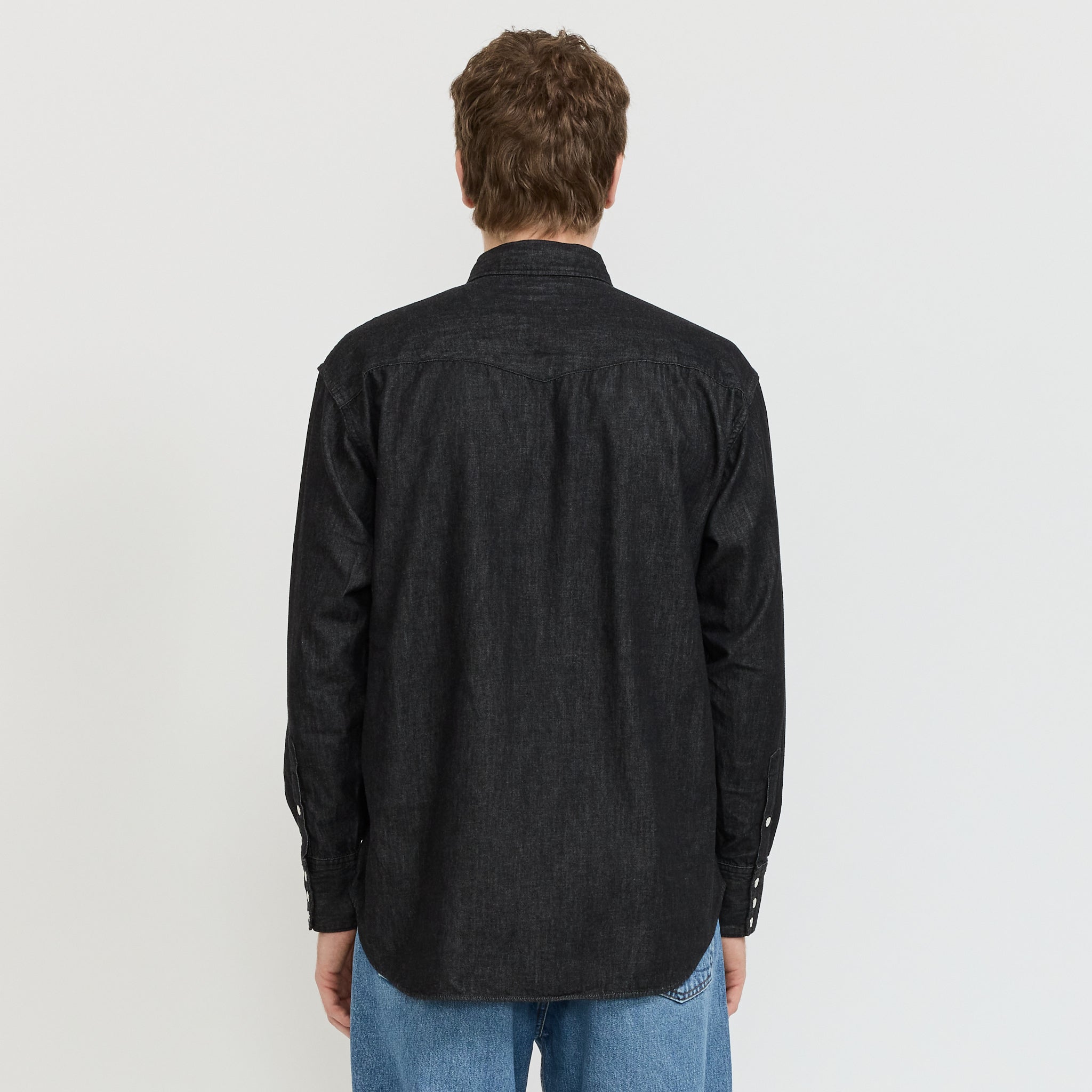 Black Denim Western Shirt