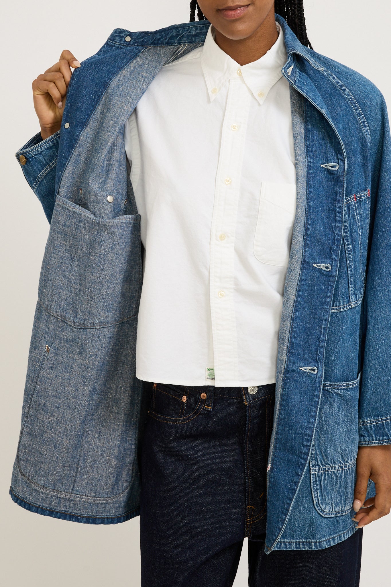 Denim Loose Fit Coverall Denim Used