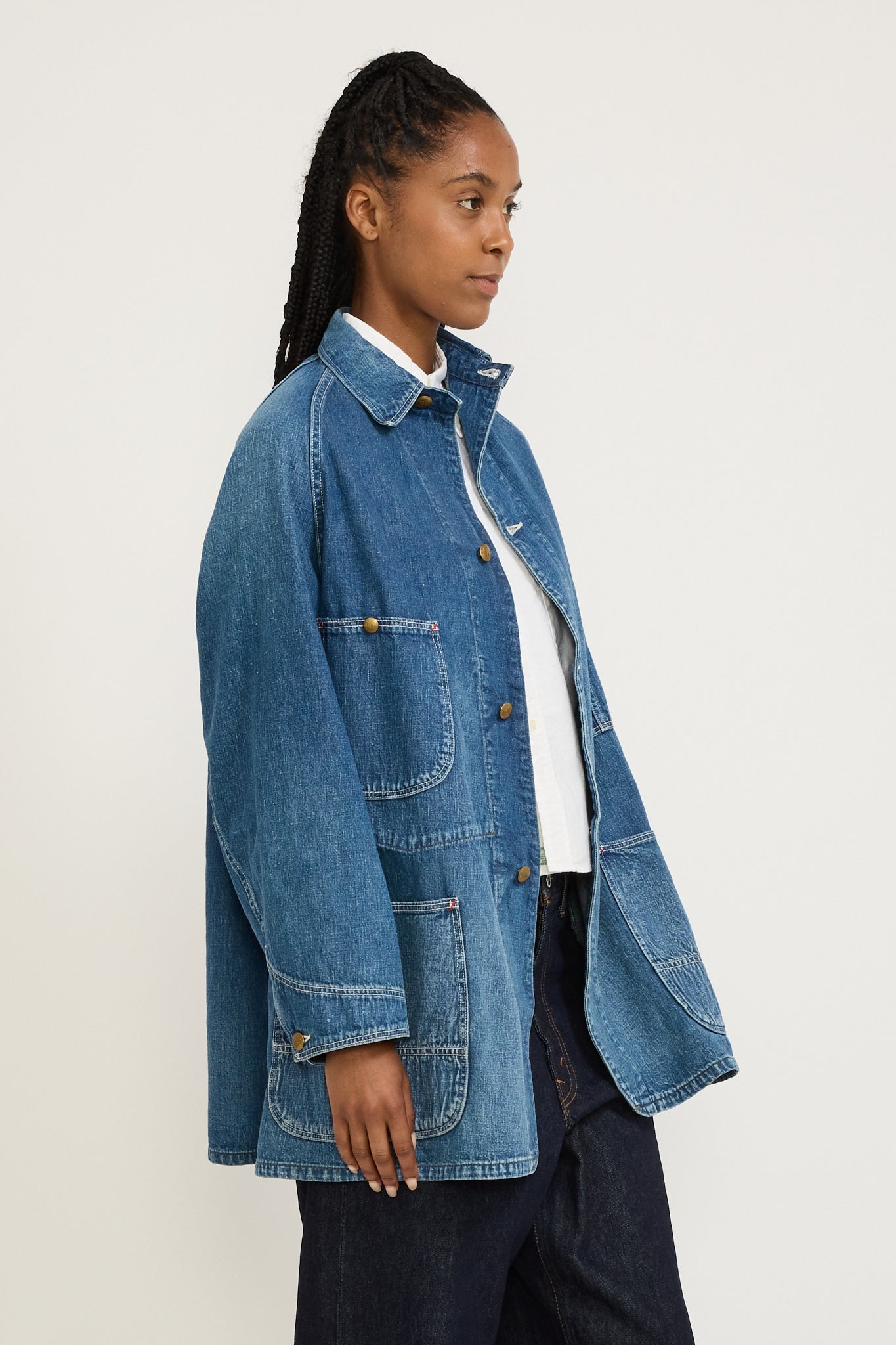 Denim Loose Fit Coverall Denim Used