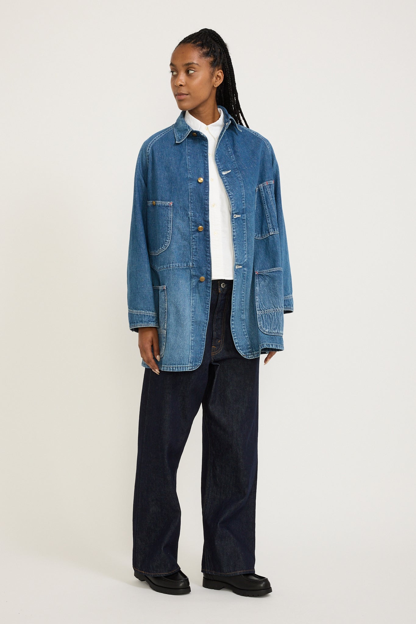 Denim Loose Fit Coverall Denim Used