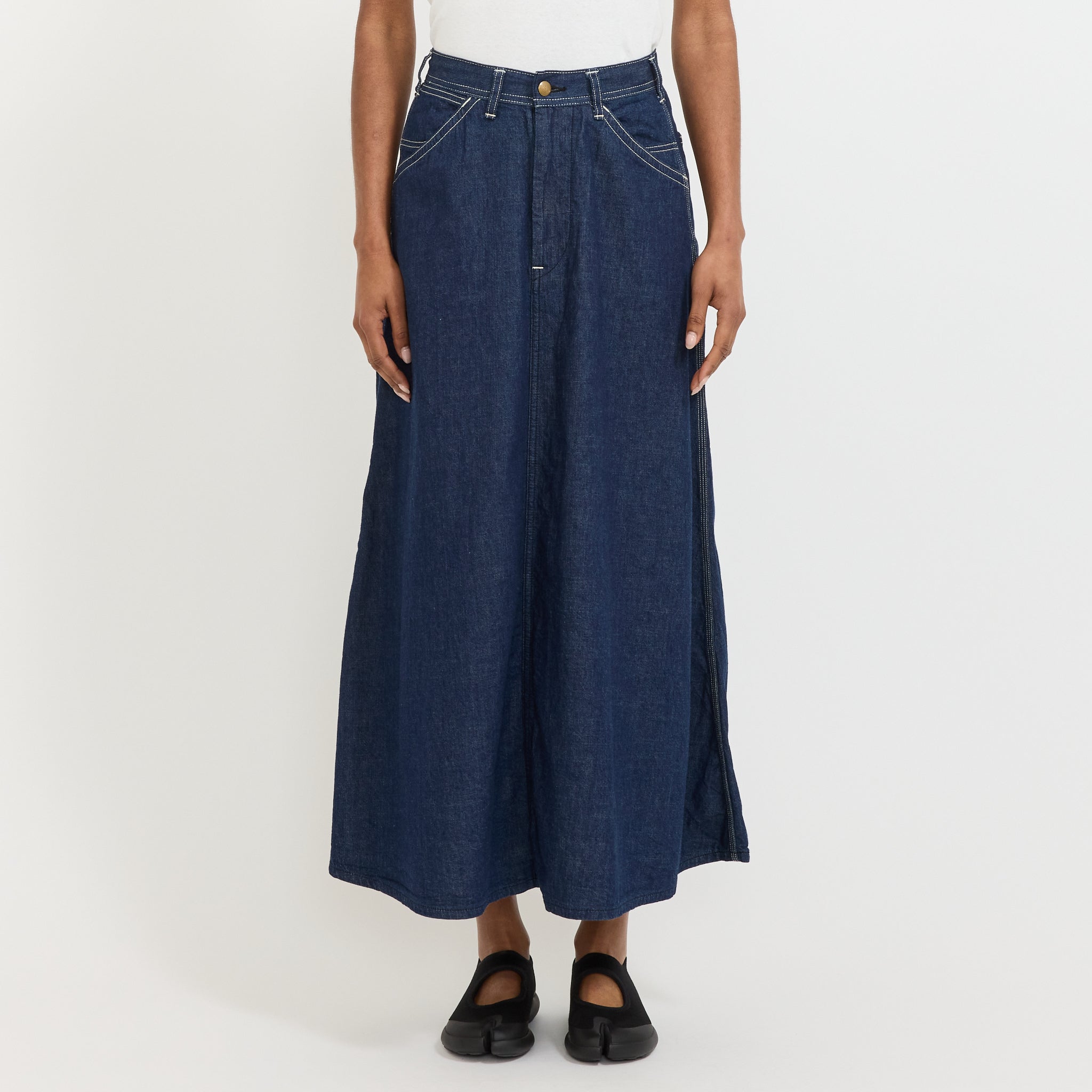 Denim Painter Long Skirt