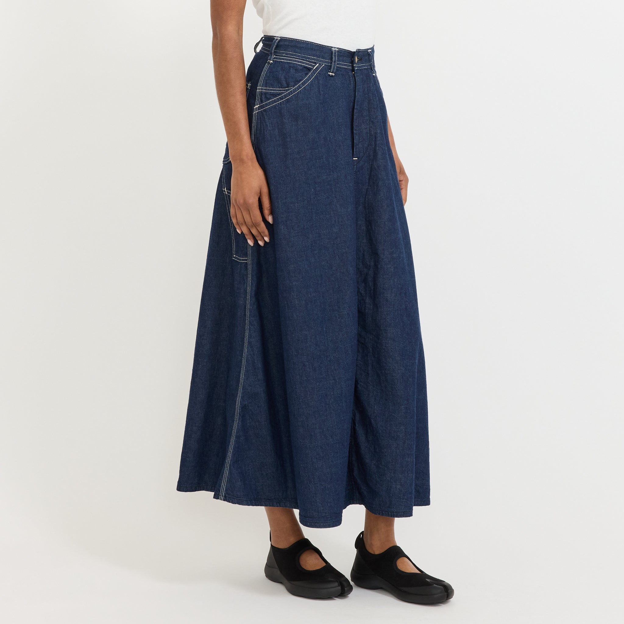 Denim Painter Long Skirt