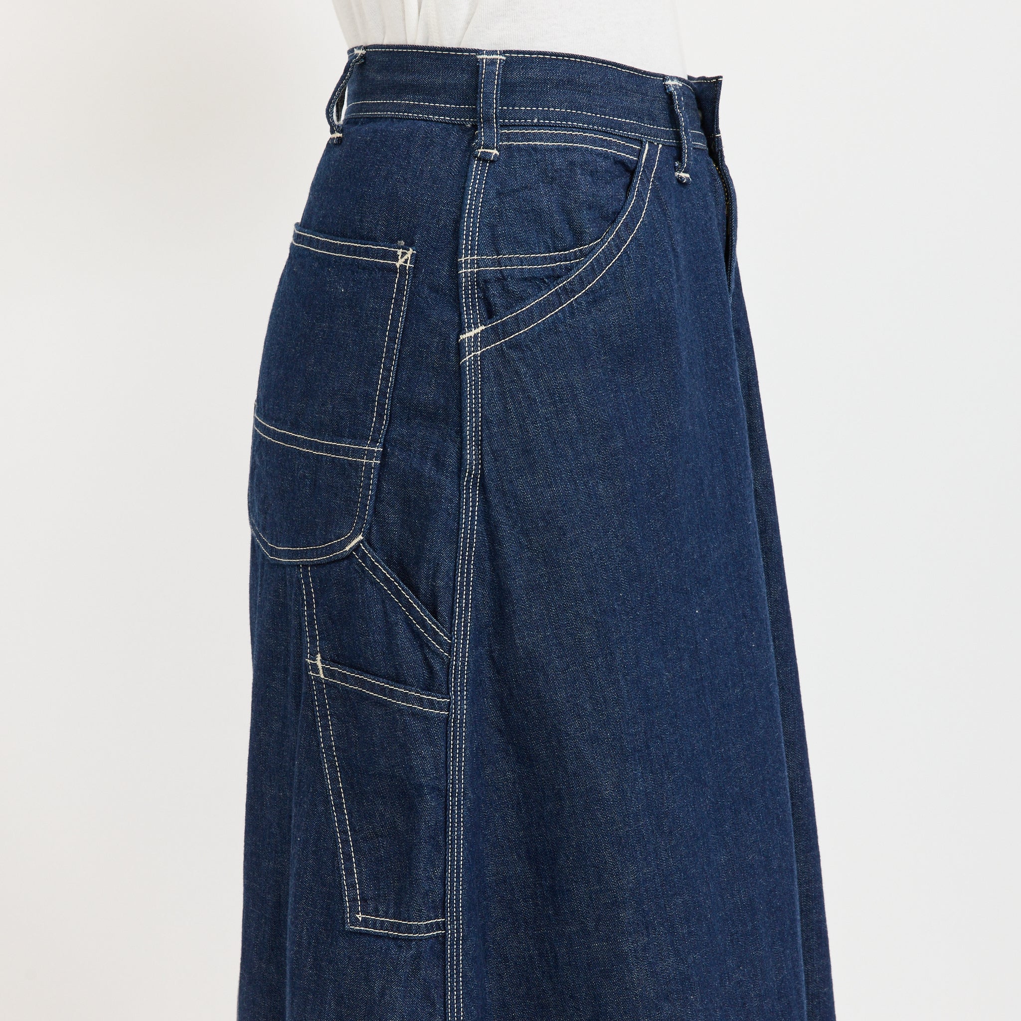 Denim Painter Long Skirt