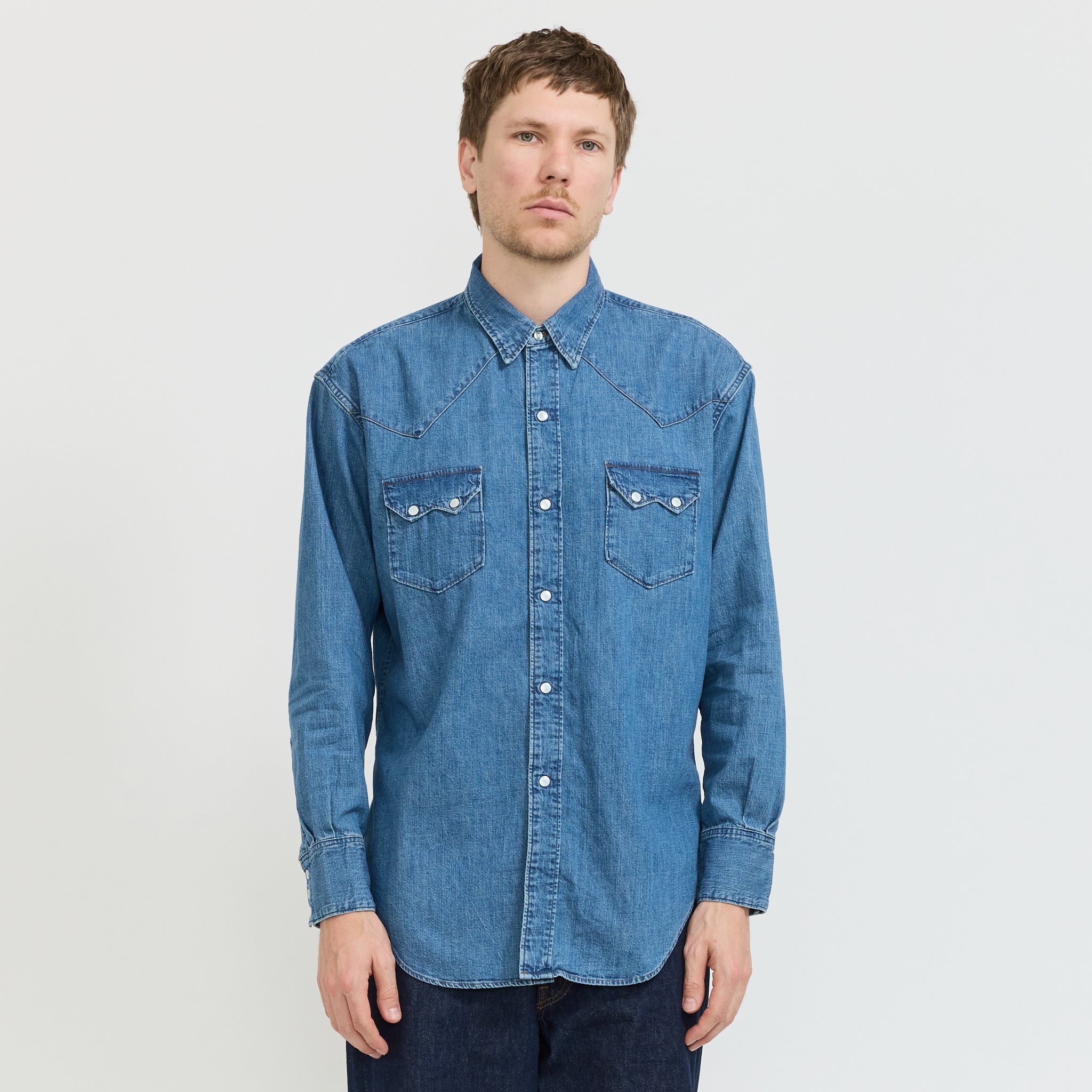 Denim Western Shirt Denim Used | Maplestore