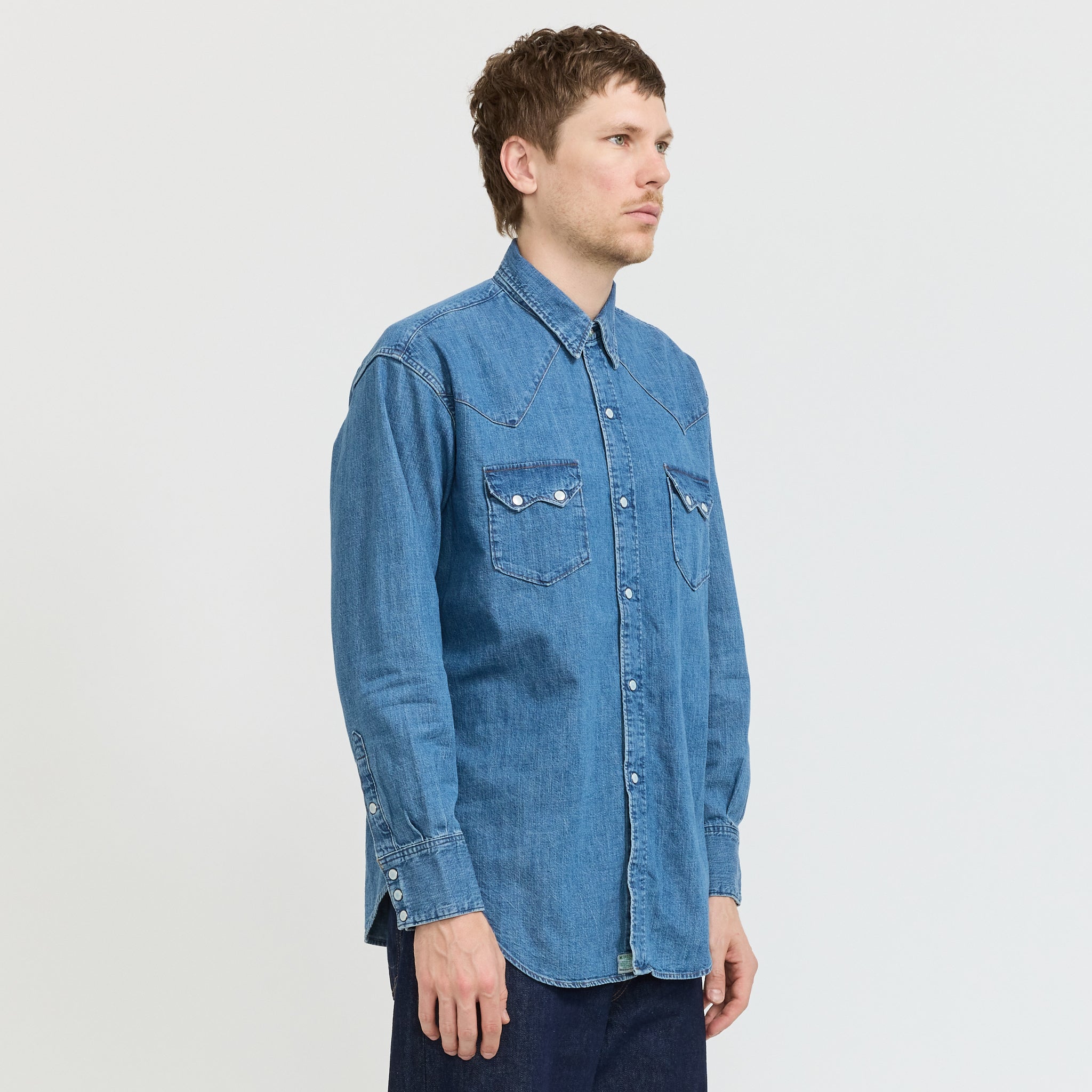Orslow | Denim Western Shirt Denim Used | Maplestore