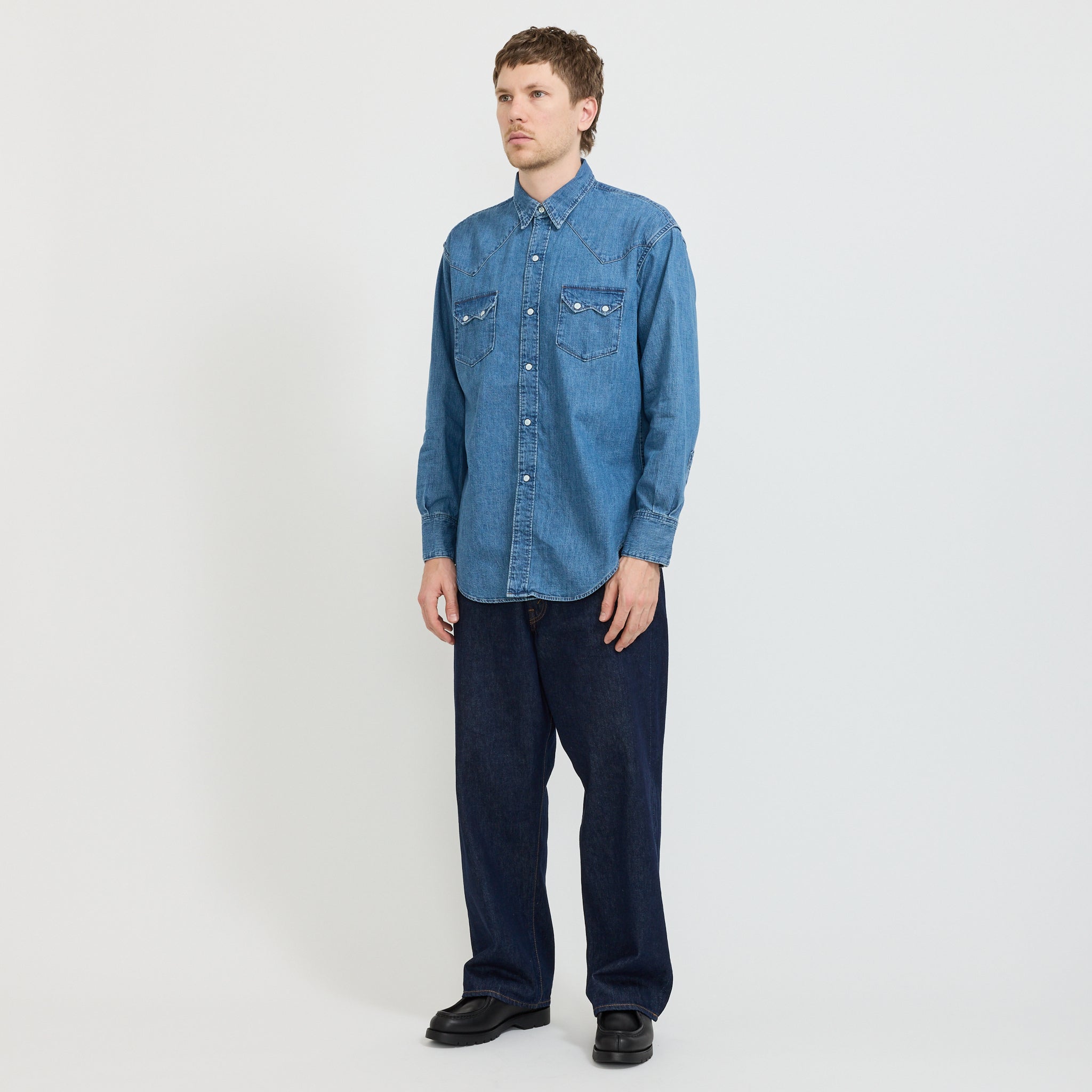 Orslow | Denim Western Shirt Denim Used | Maplestore