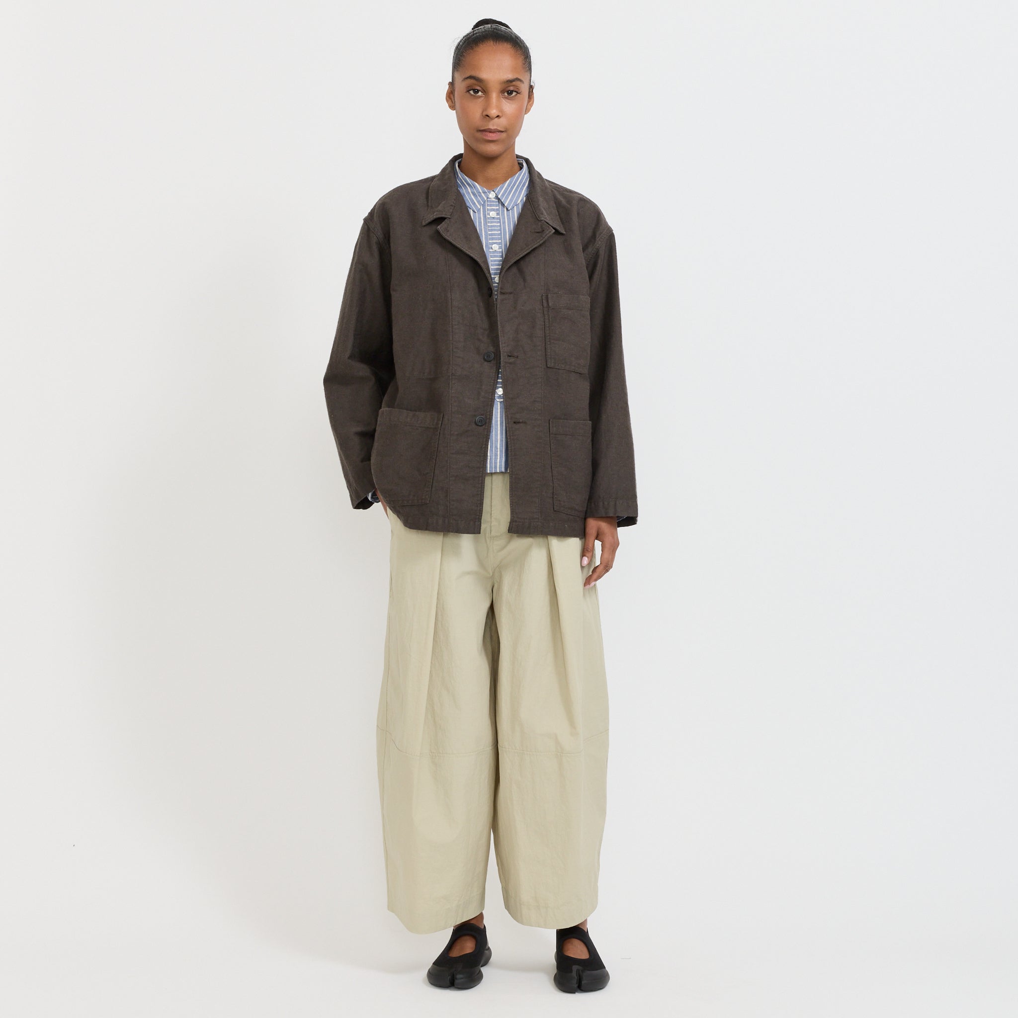 Moleskin Relax Fit Simple Work Jacket Charcoal Grey