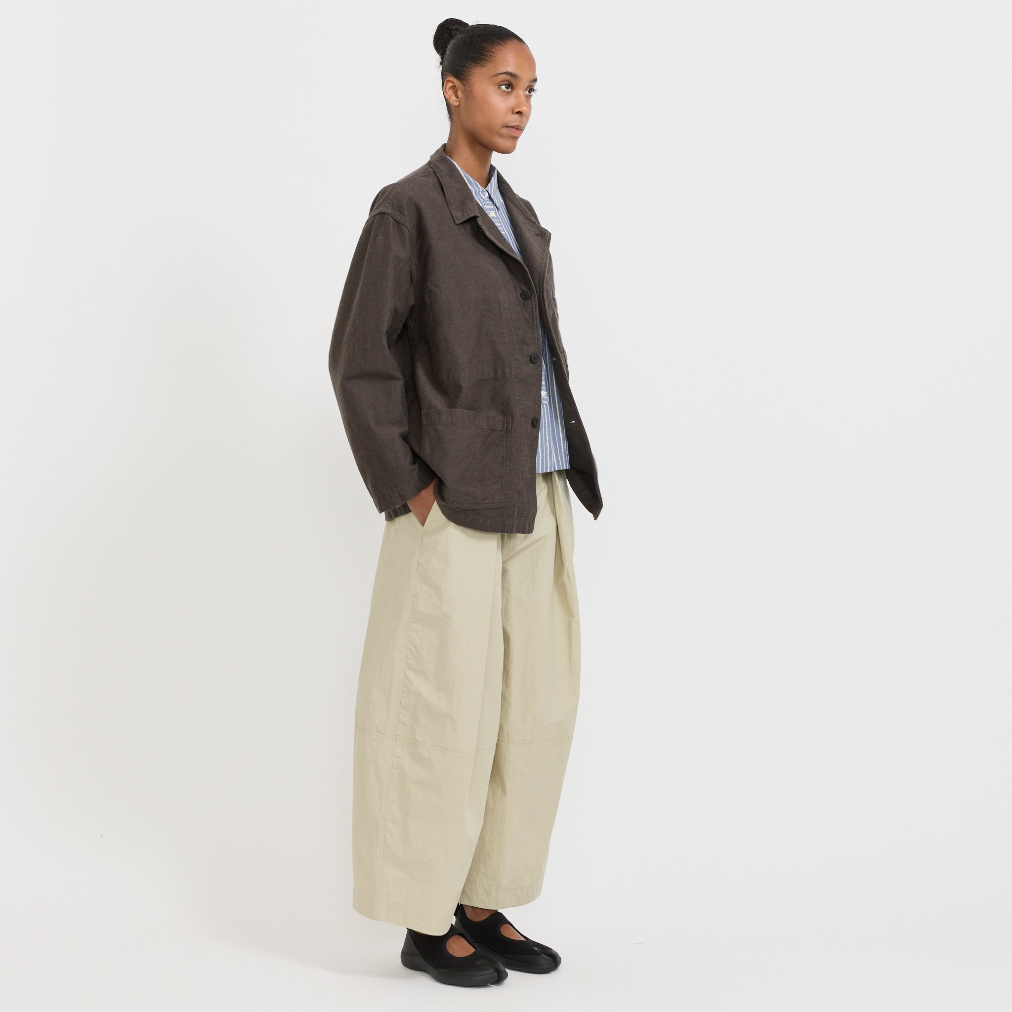 Moleskin Relax Fit Simple Work Jacket Charcoal Grey