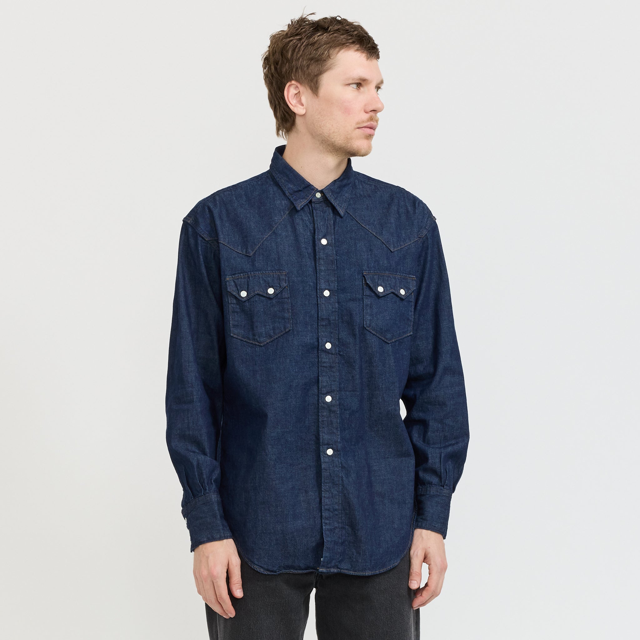 Denim Western Shirt One Wash