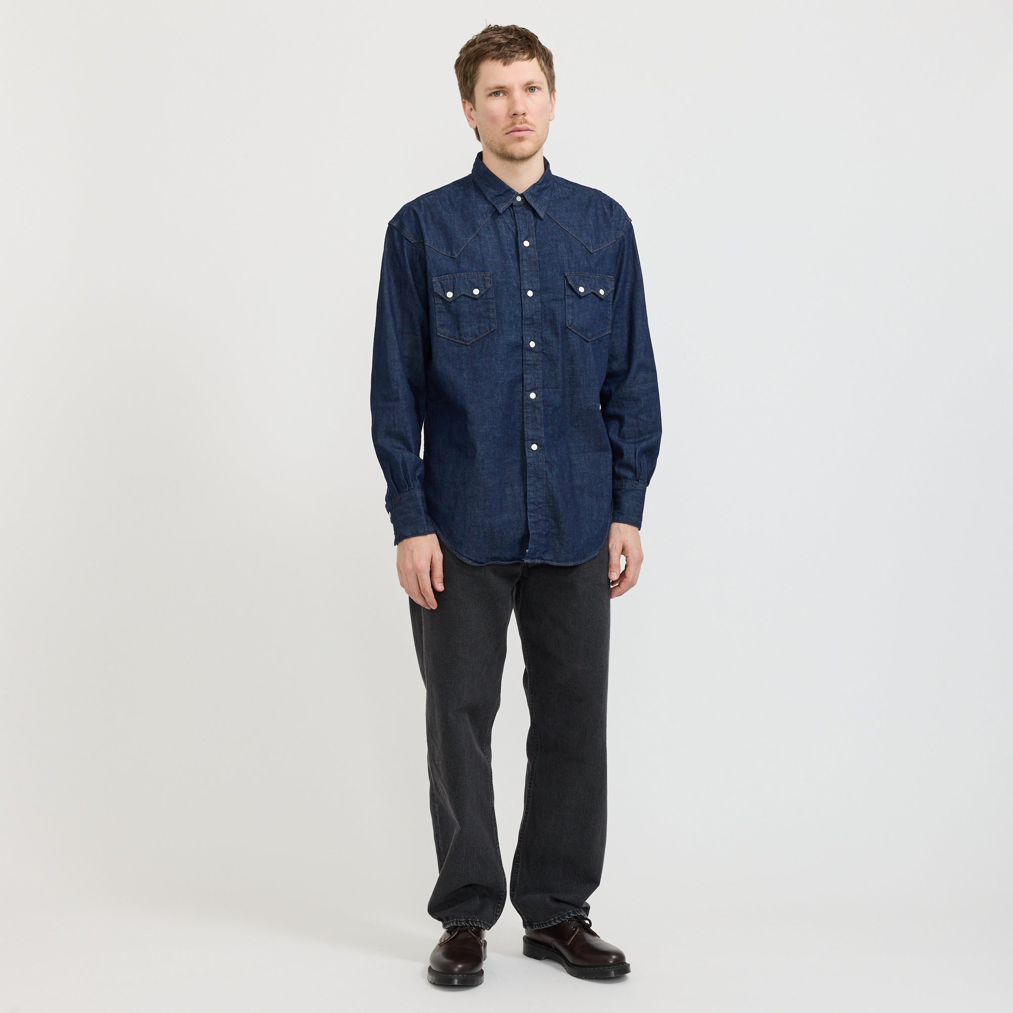 Denim Western Shirt One Wash