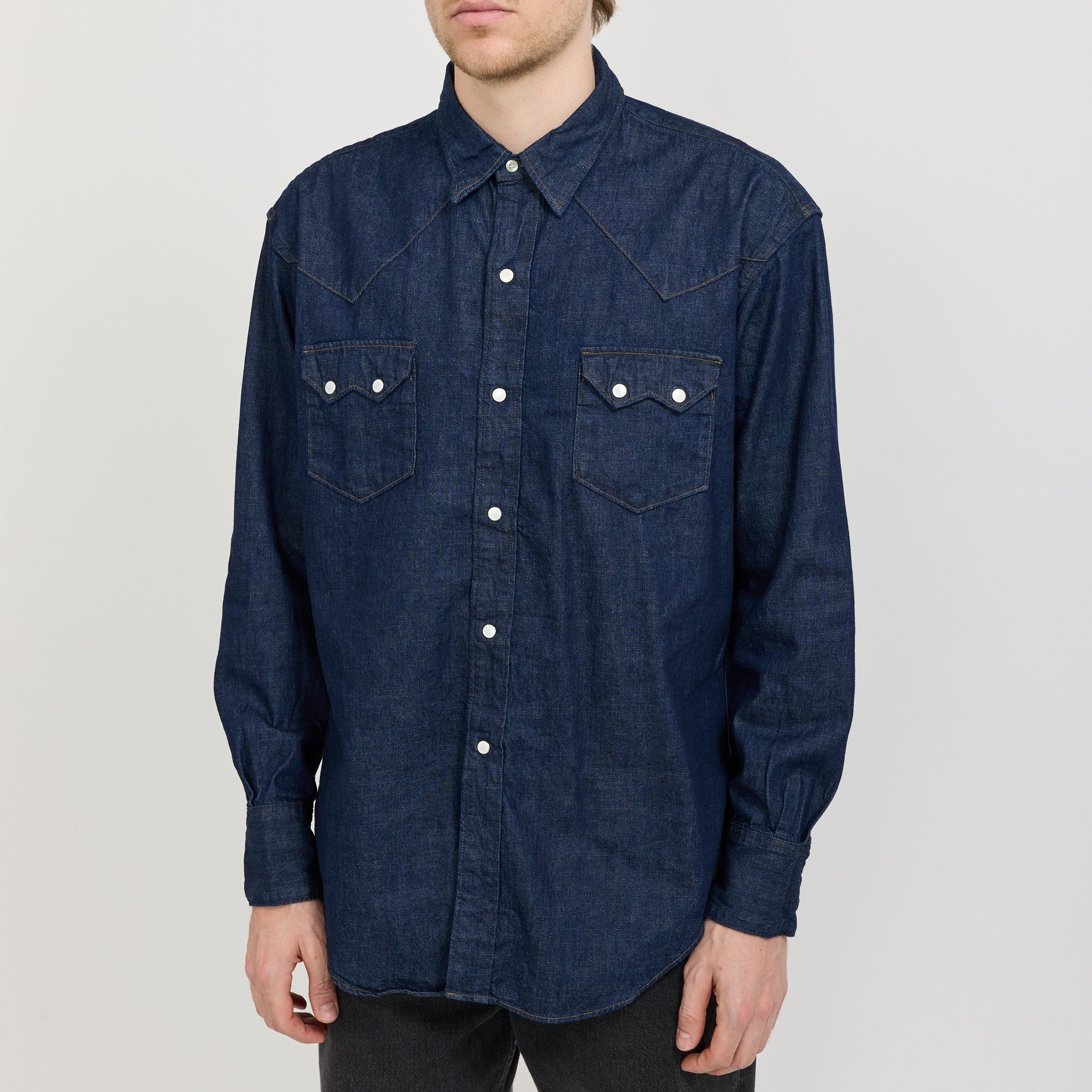 Denim Western Shirt One Wash