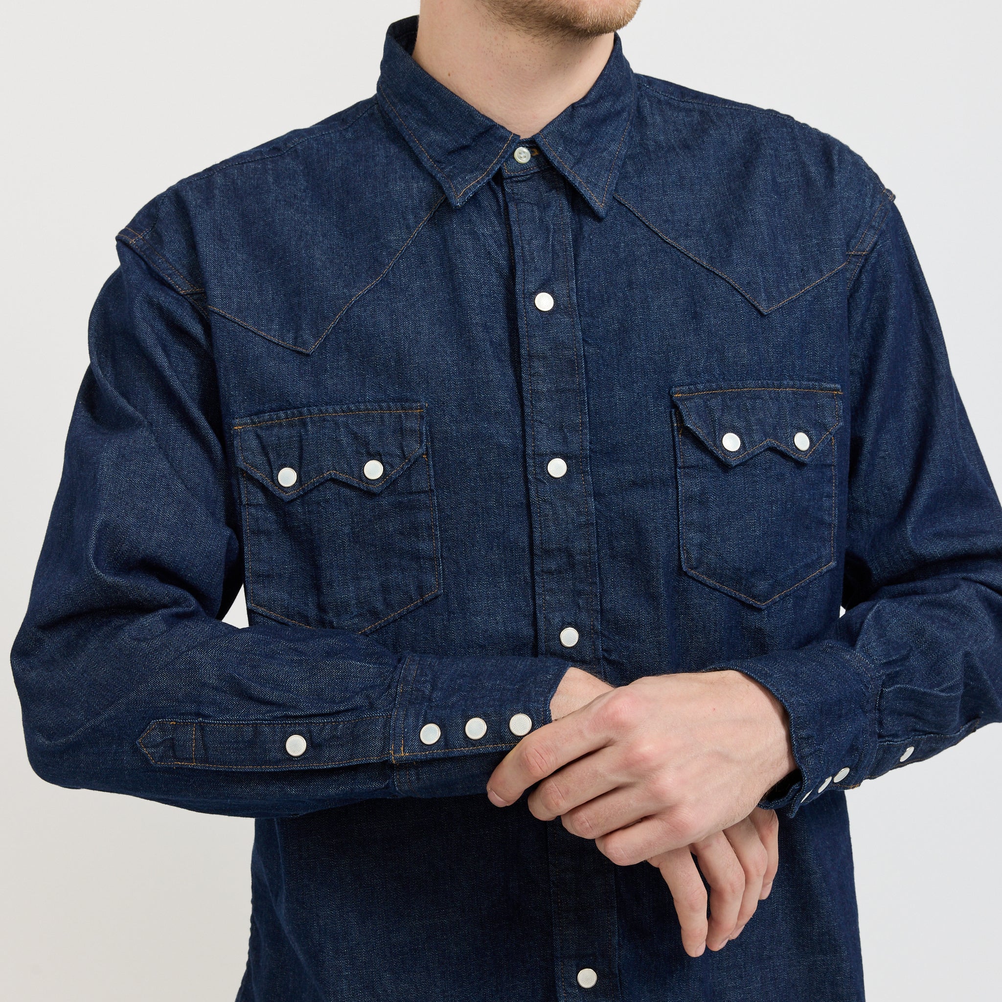 Denim Western Shirt One Wash