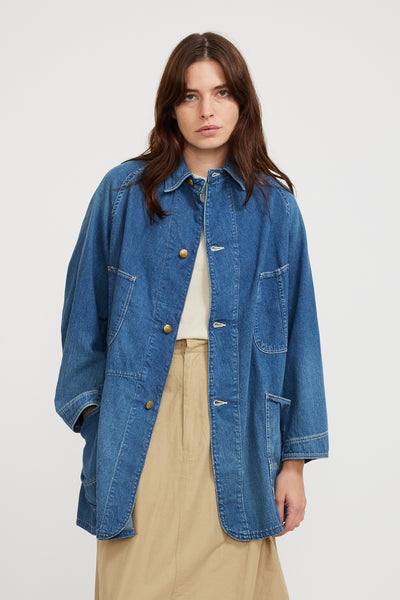 Orslow | Denim Loose Fit Coverall Denim Used | Maplestore