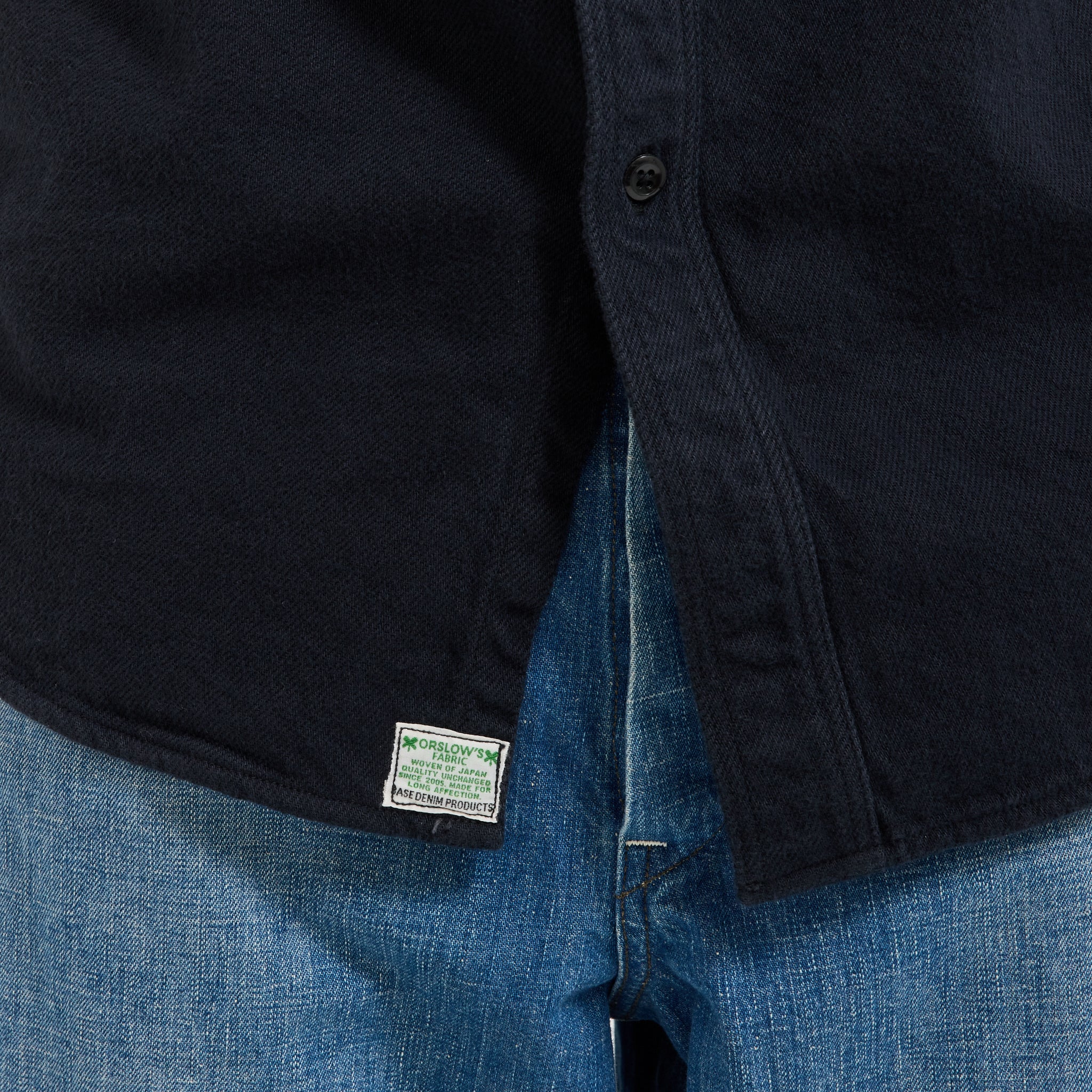 Heavyweight Flannel Shirt Navy