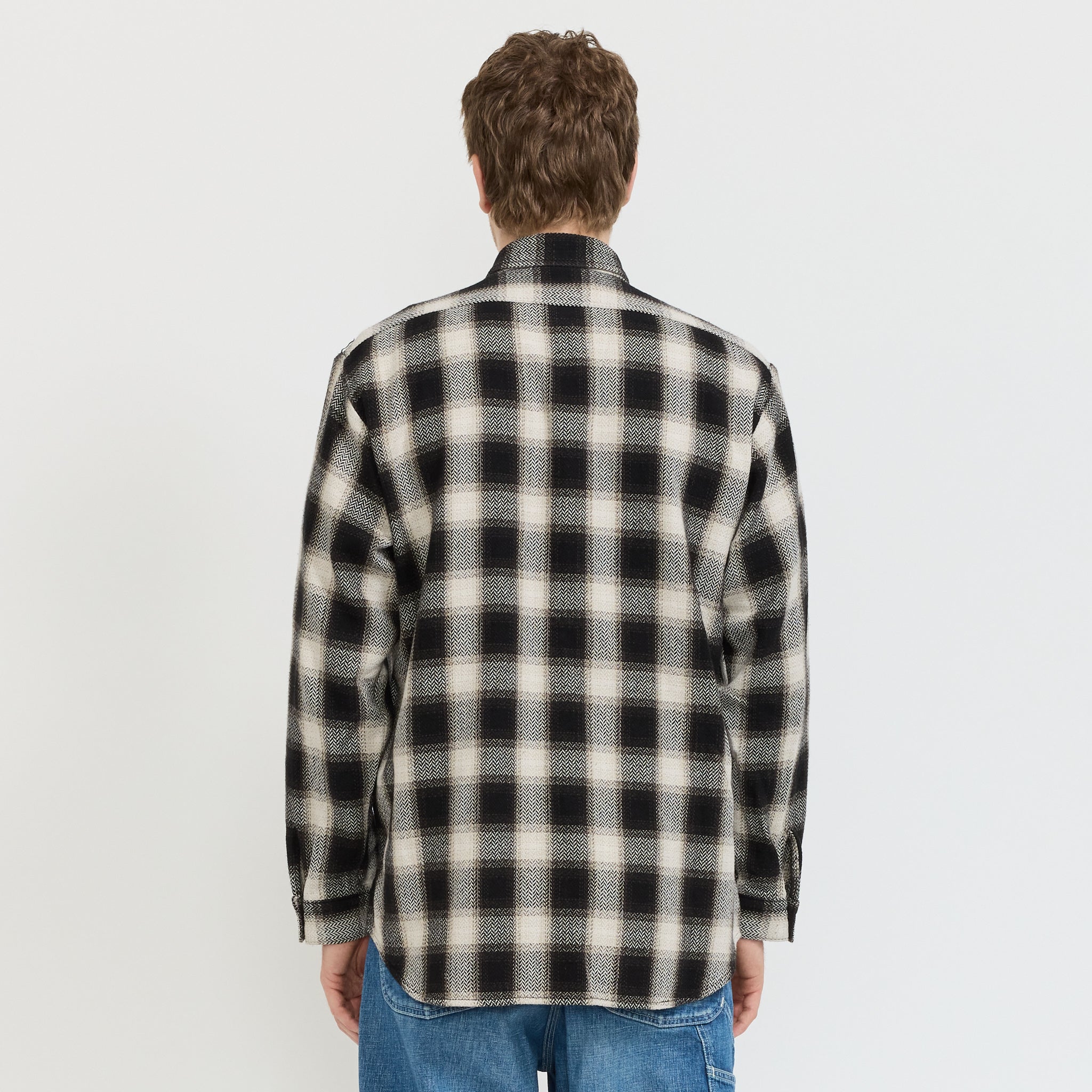 Heavyweight Flannel Shirt Black Check