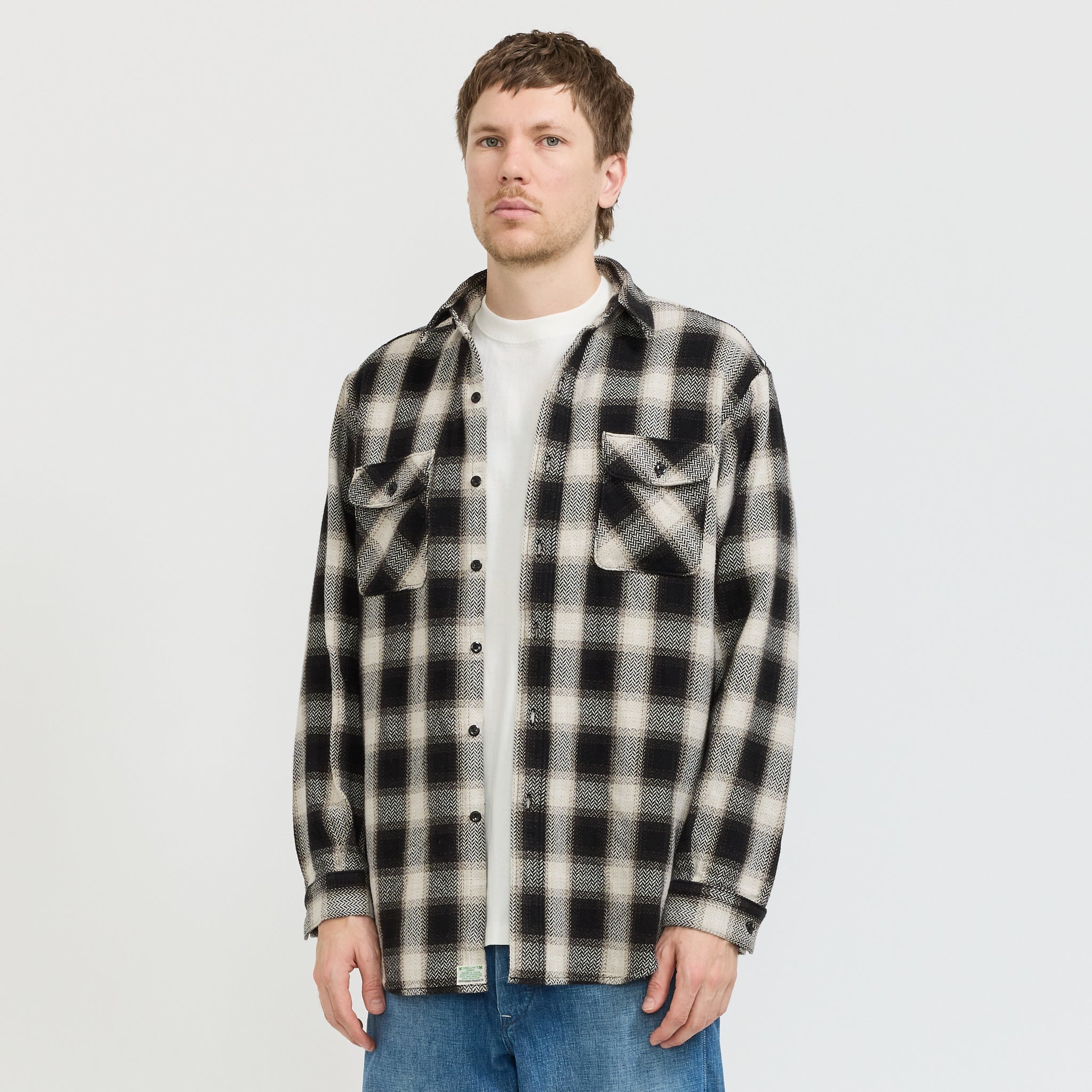 Heavyweight Flannel Shirt Black Check