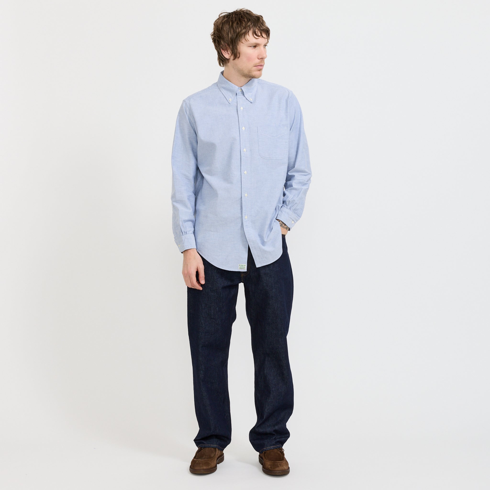 Oxford Standard Button Down Shirt Light Blue