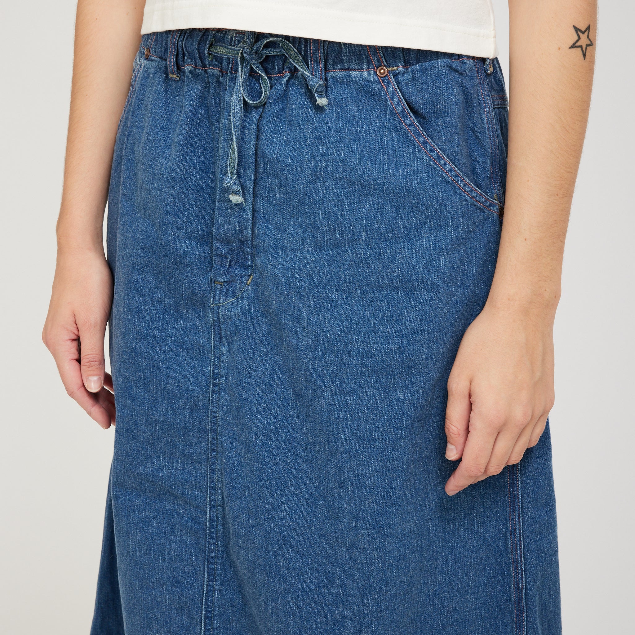 Orslow | Painter's Denim Skirt Denim Used | Maplestore