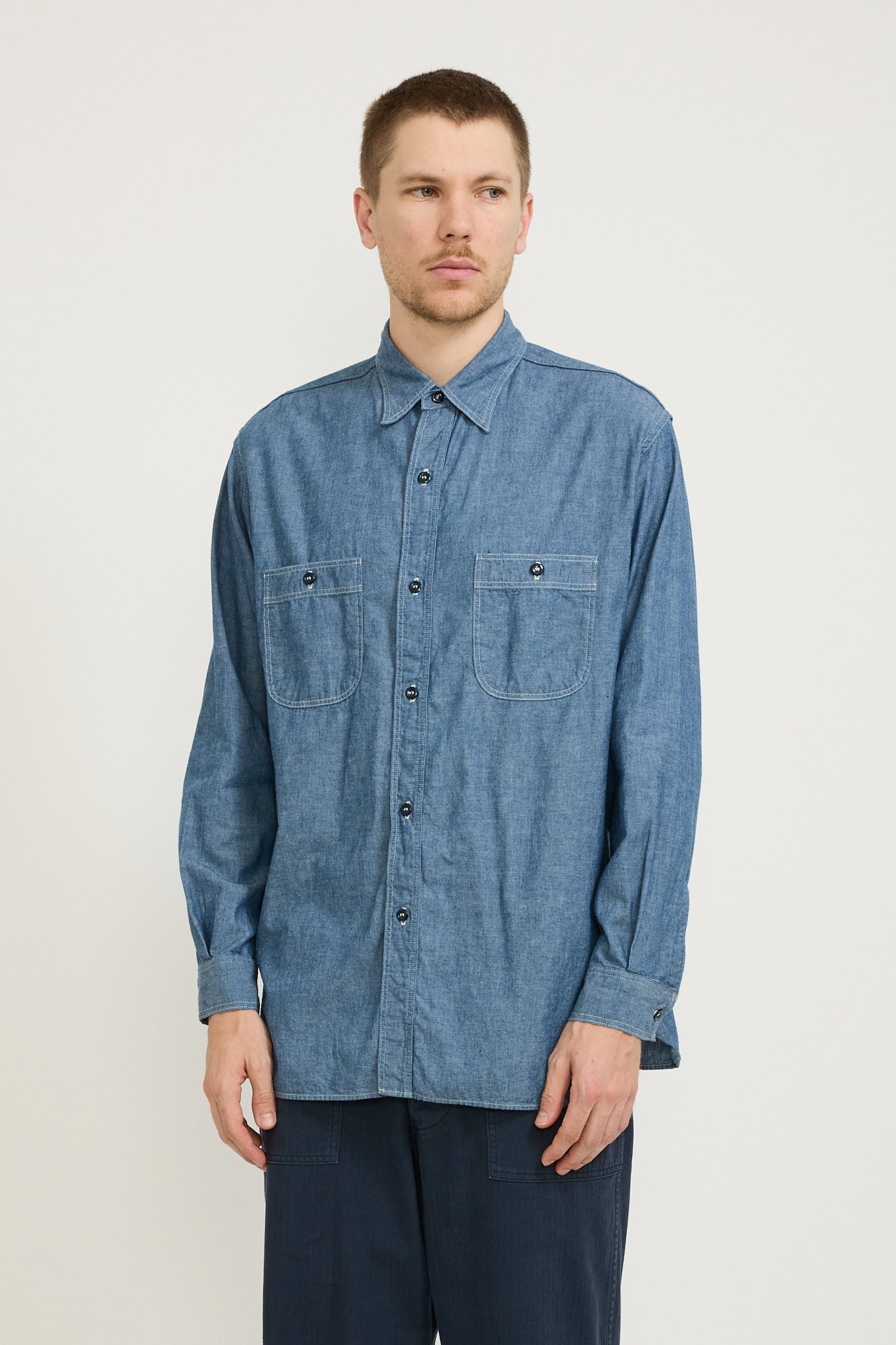 Relax Fit Chambray Work Shirt