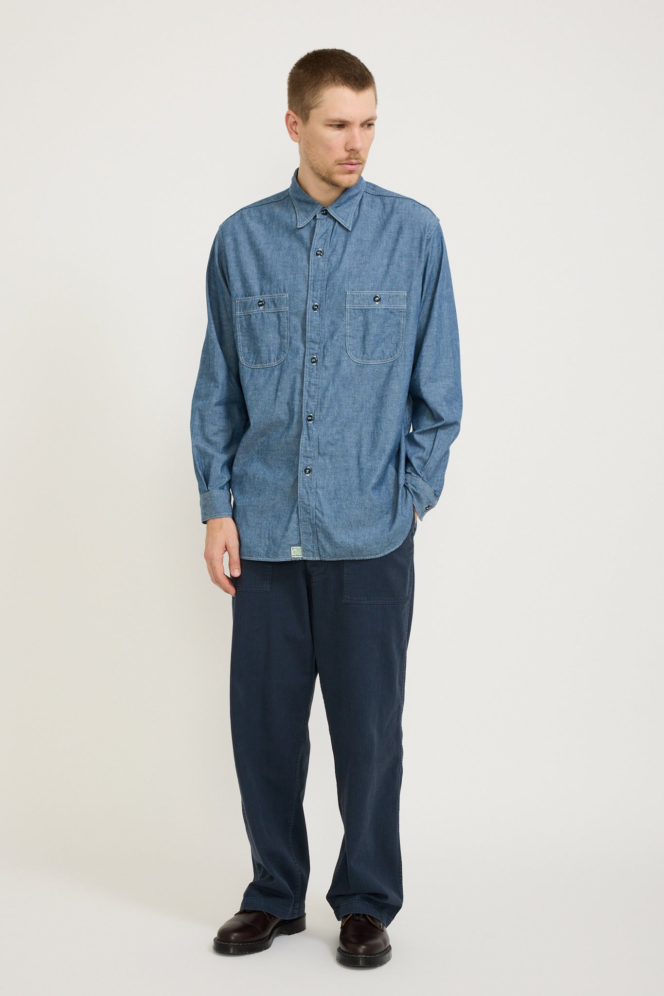 Relax Fit Chambray Work Shirt