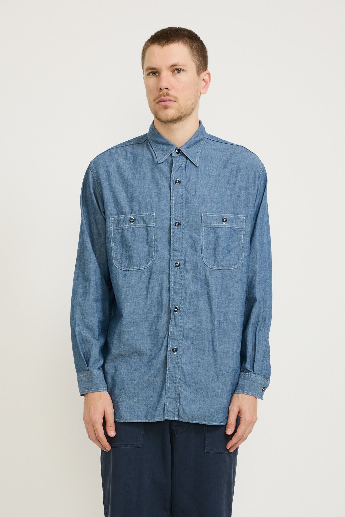 Relax Fit Chambray Work Shirt