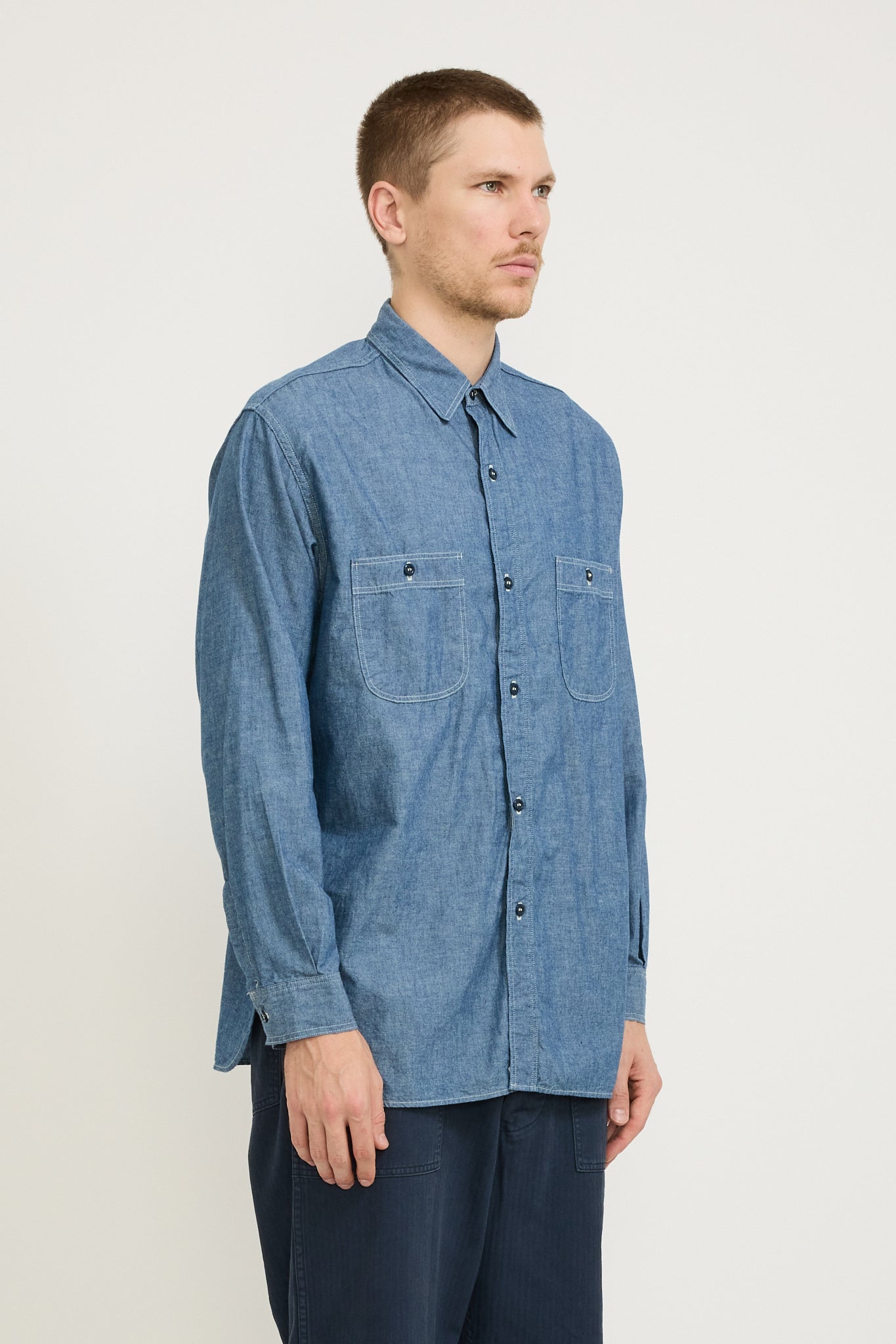 Relax Fit Chambray Work Shirt