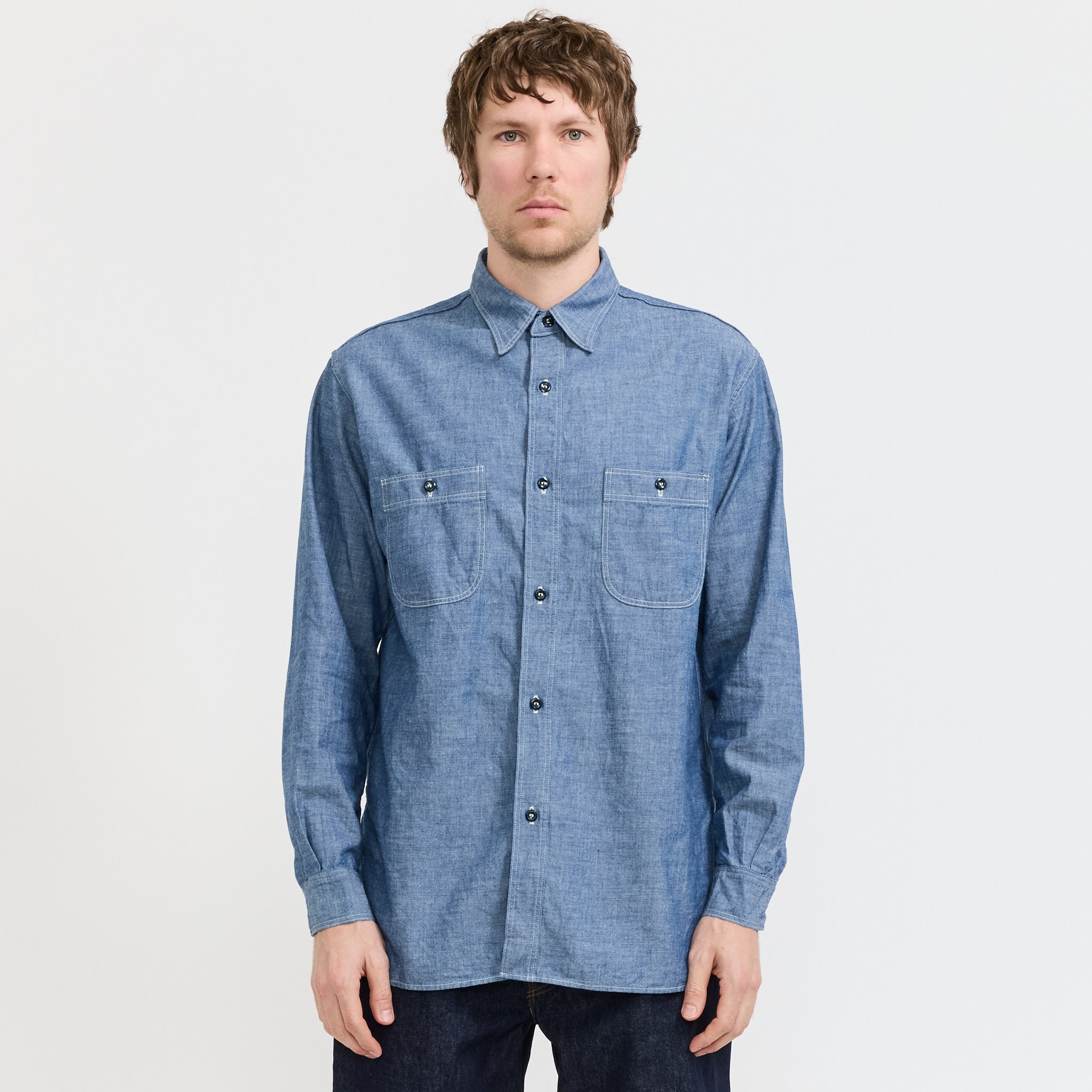 Relax Fit Chambray Work Shirt