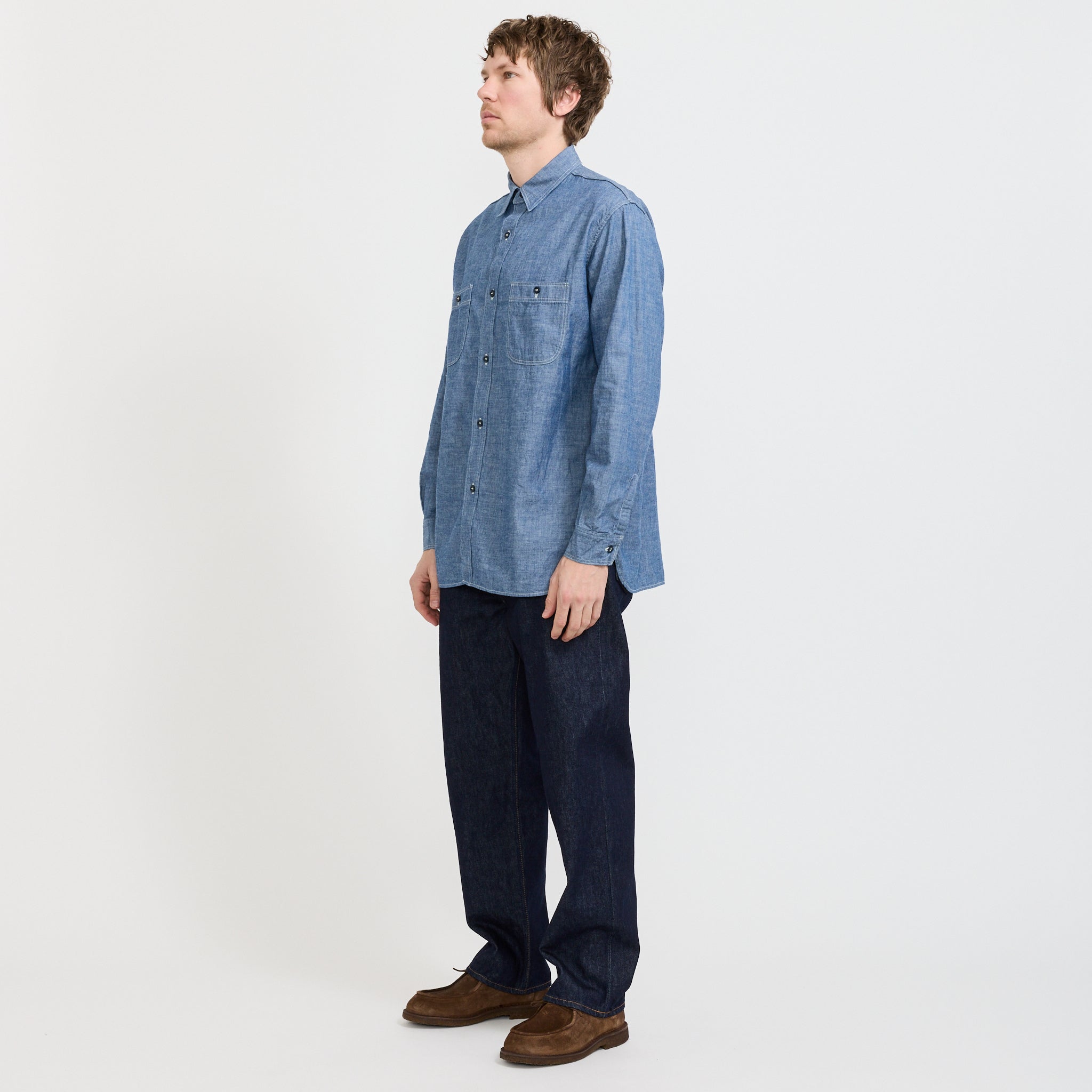 Relax Fit Chambray Work Shirt