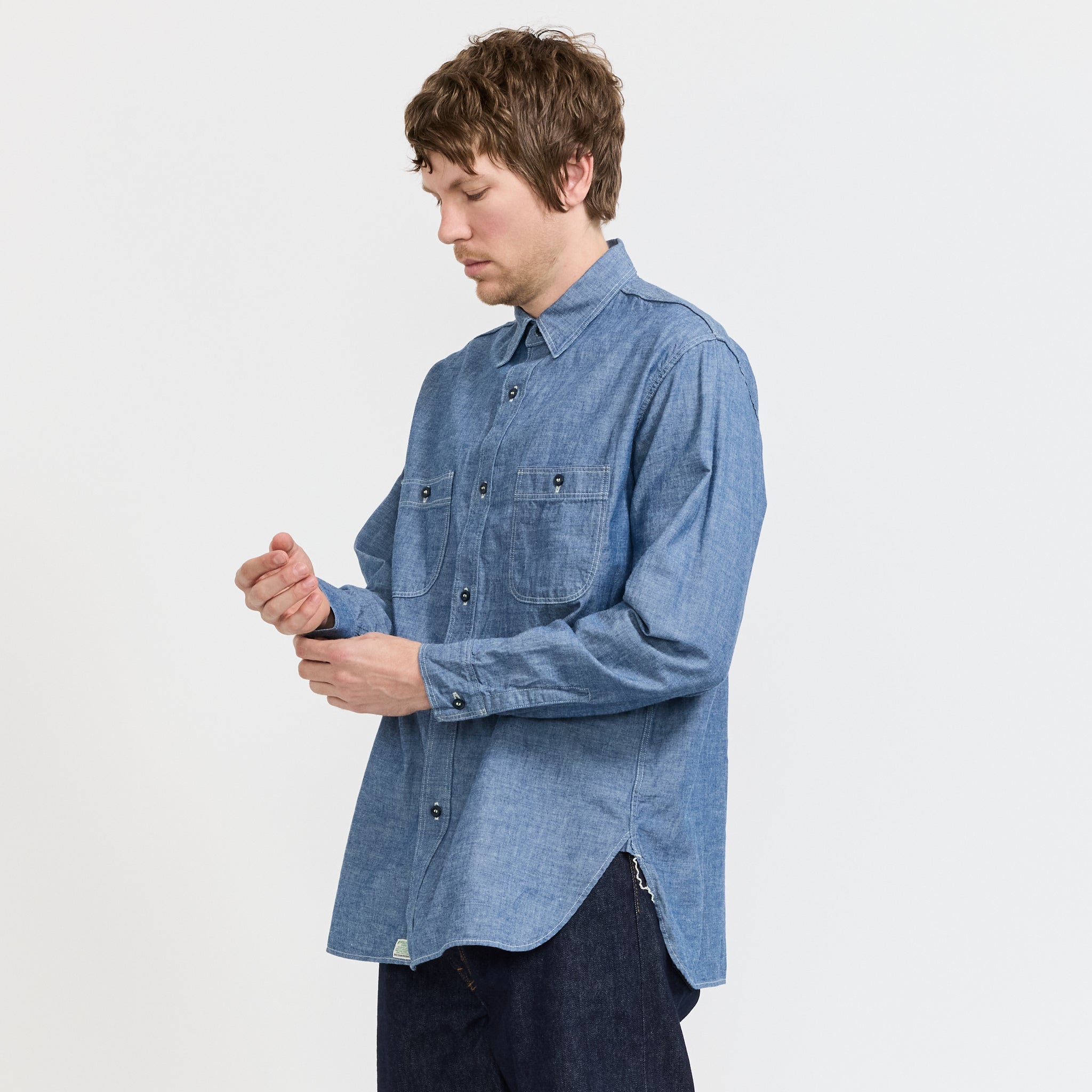 Relax Fit Chambray Work Shirt