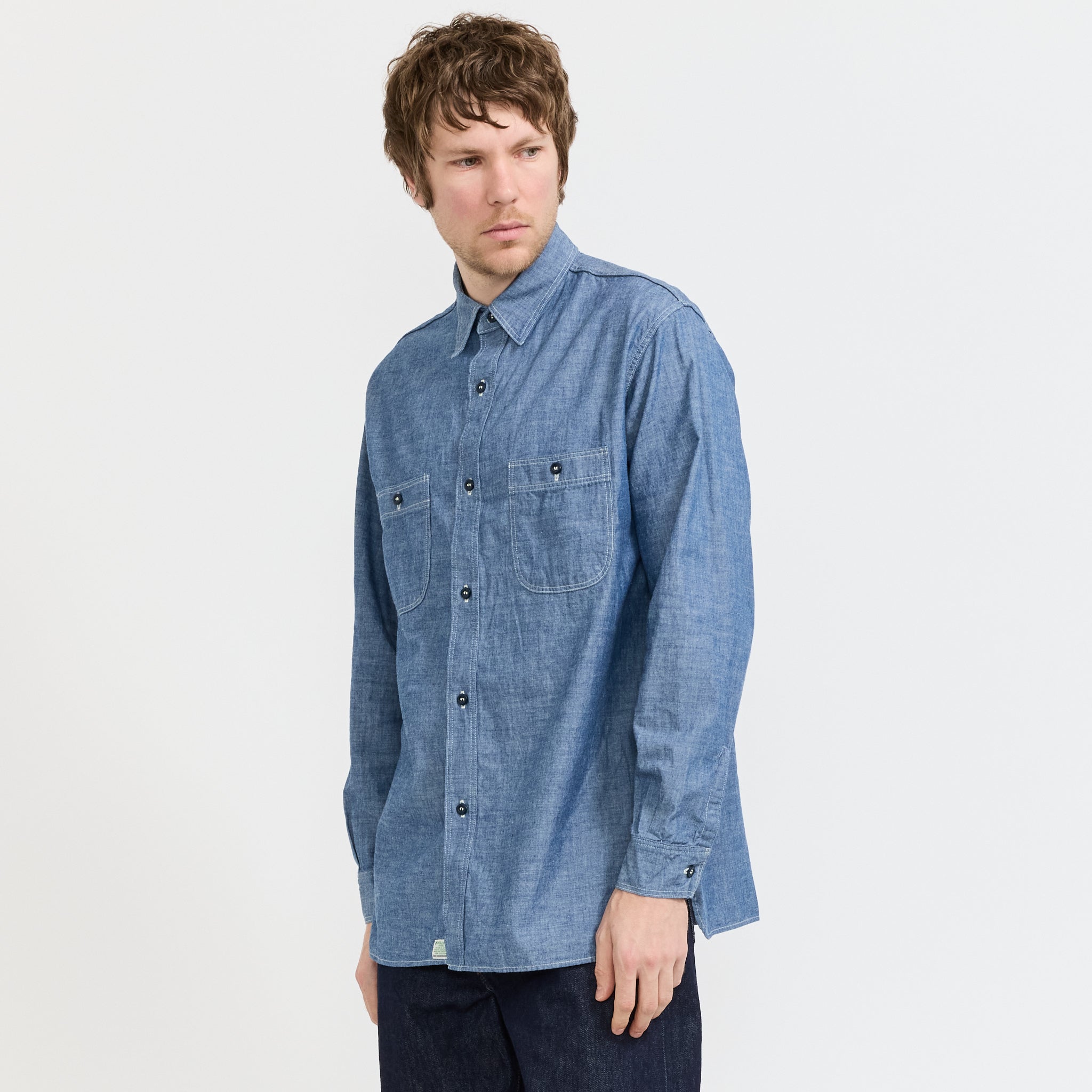 Relax Fit Chambray Work Shirt