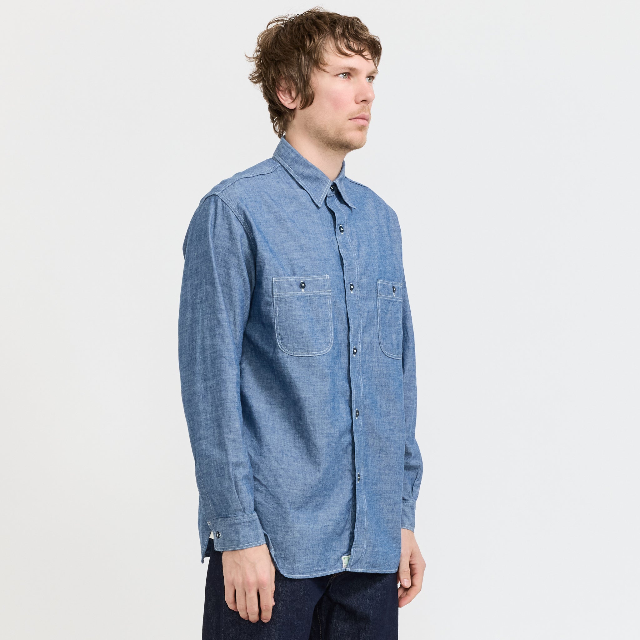 Relax Fit Chambray Work Shirt