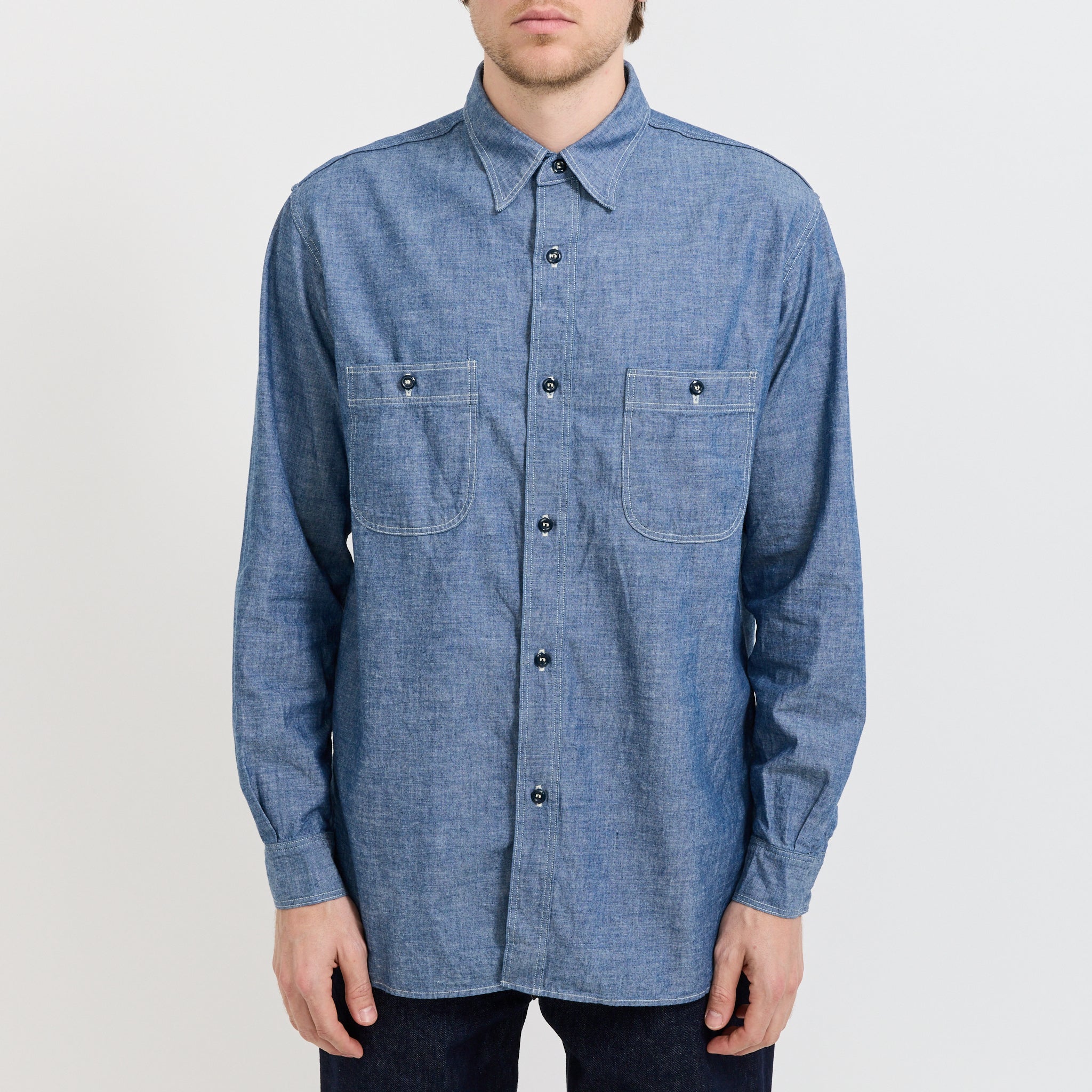 Relax Fit Chambray Work Shirt