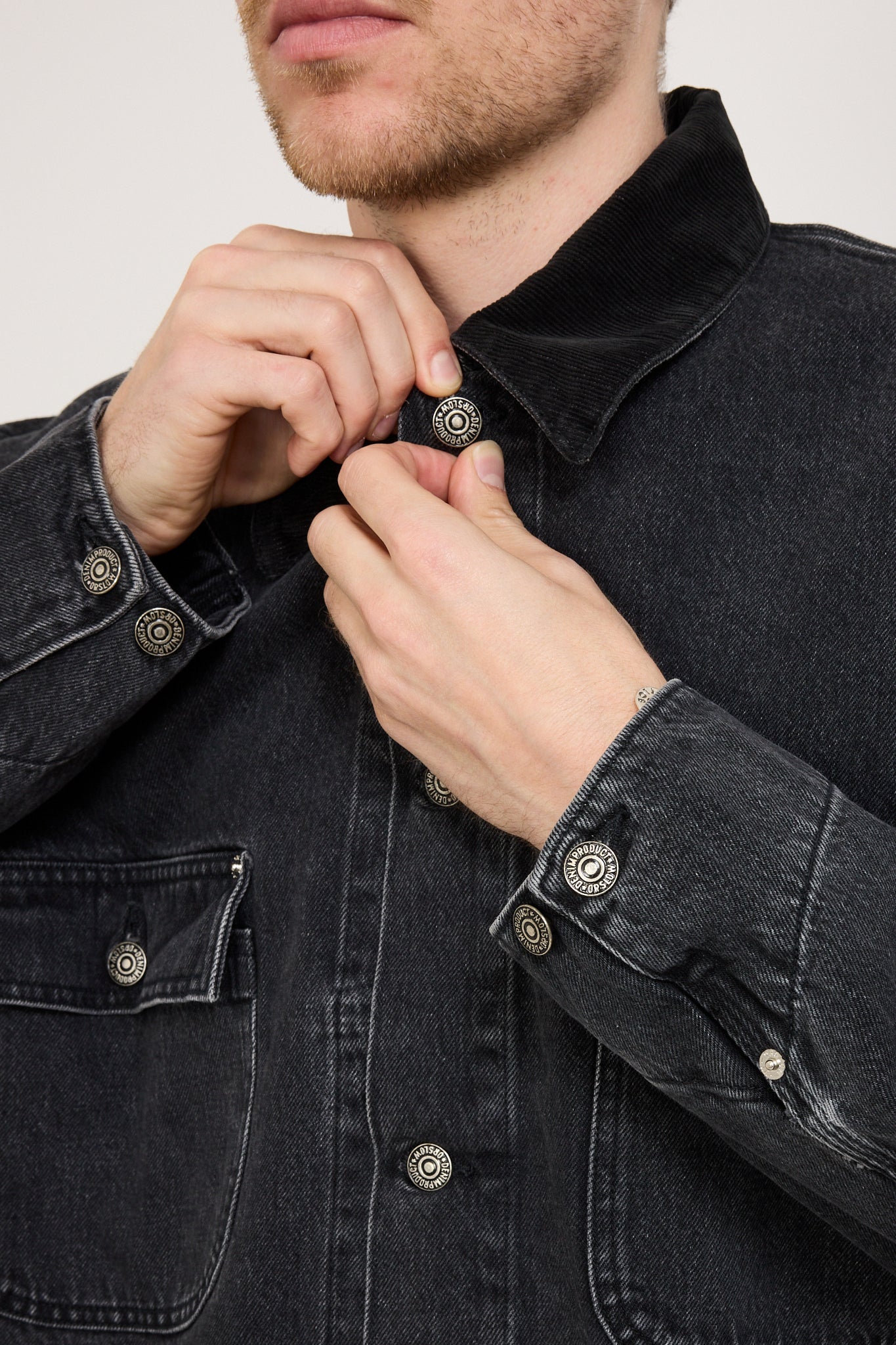 Orslow | Relax Fit Coverall Black Denim Stone | Maplestore