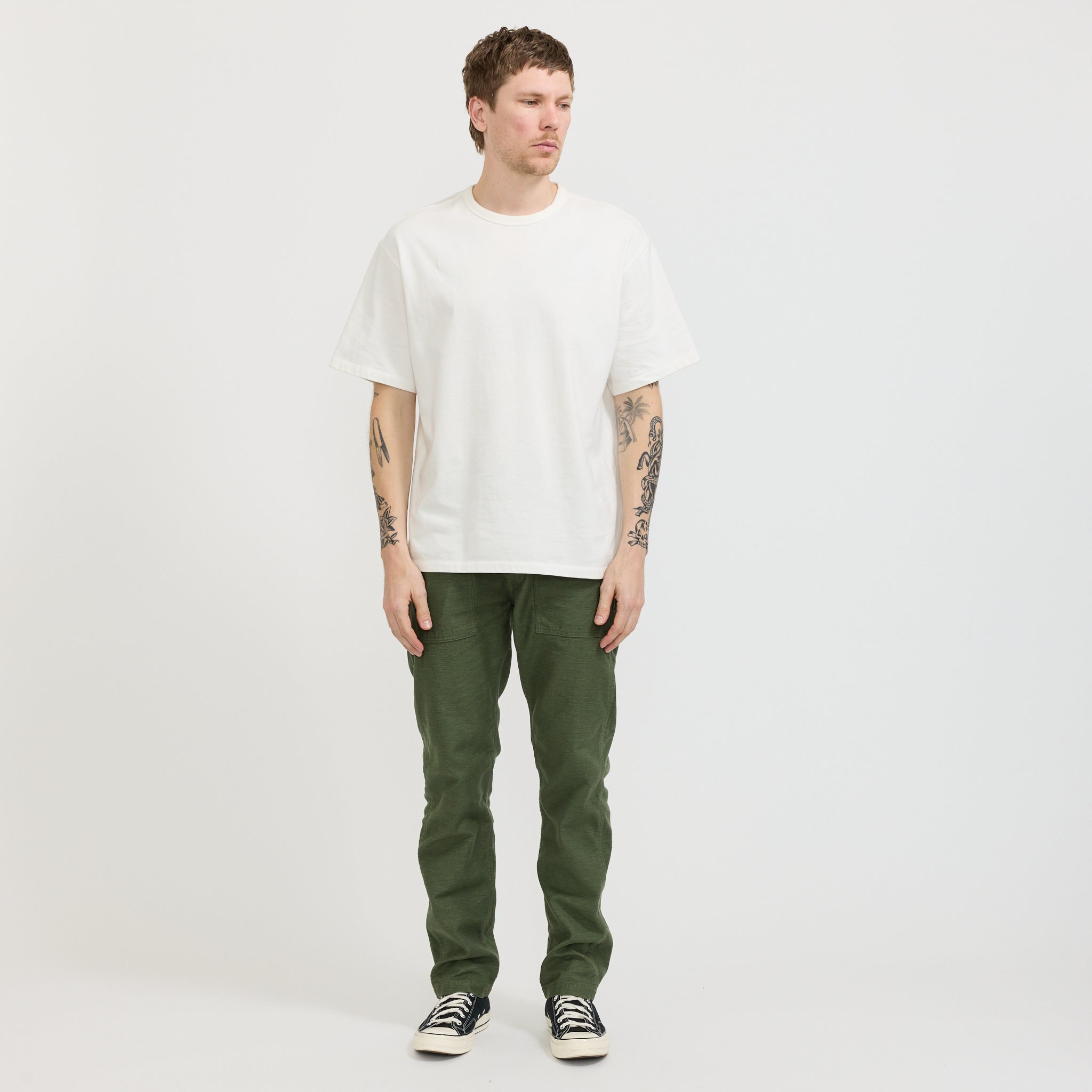 Orslow | Slim Fit Fatigue Pants Green | Maplestore