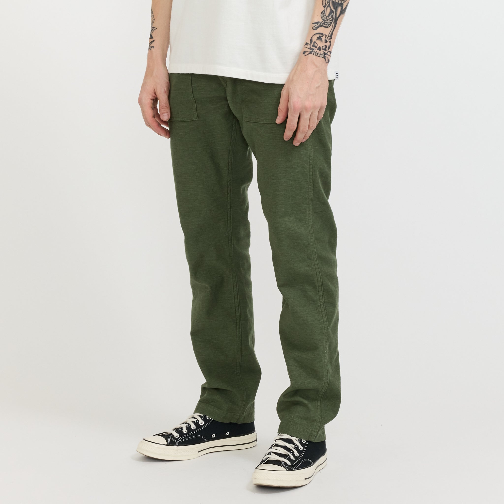 Orslow | Slim Fit Fatigue Pants Green | Maplestore