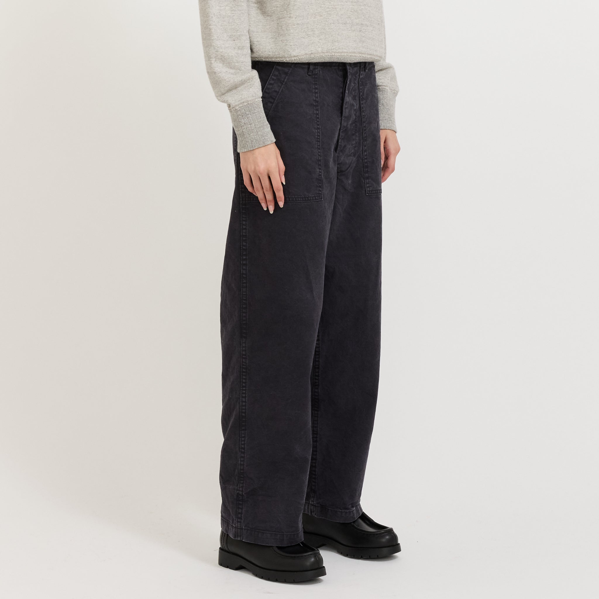 Womens Summer Fatigue Pants Black