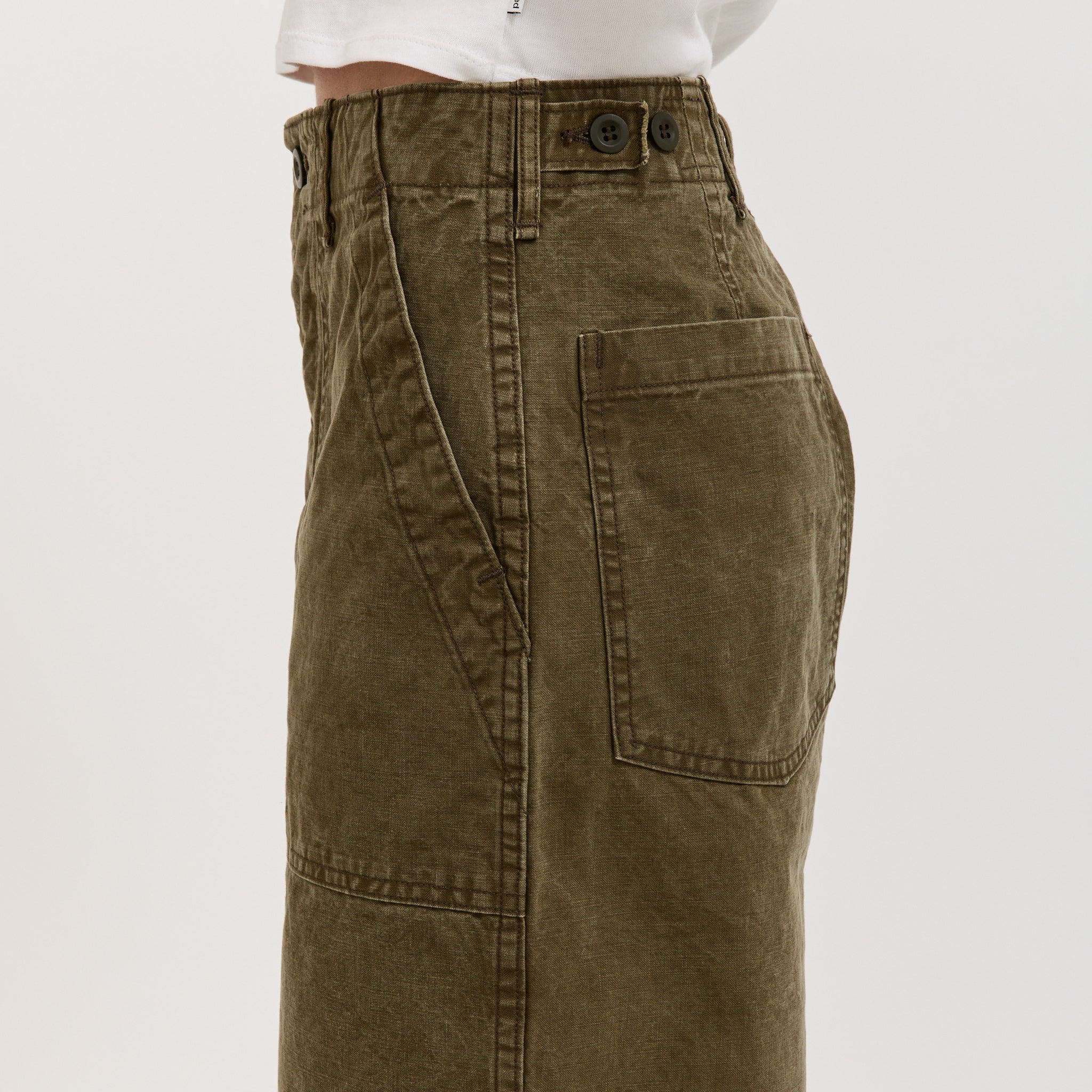 Womens Summer Fatigue Pants Olive