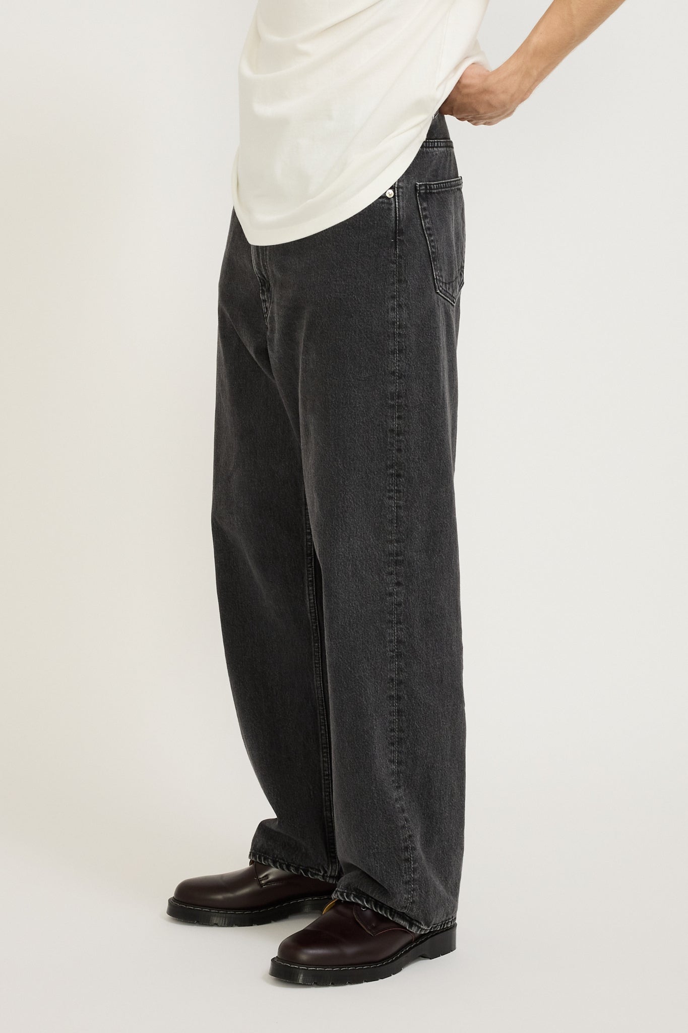 Orslow | Super Dad's Denim Pants Black Denim Stone | Maplestore