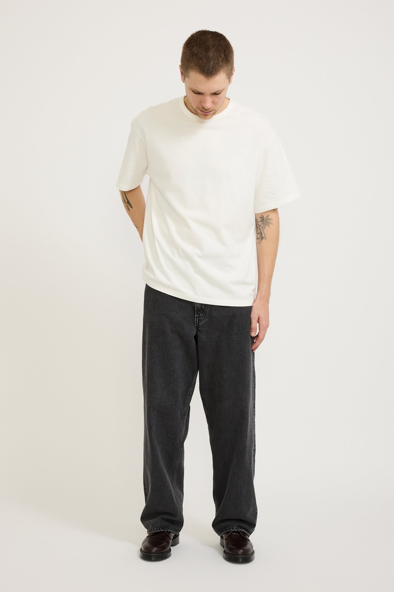 Super Dad's Denim Pants Black Denim Stone