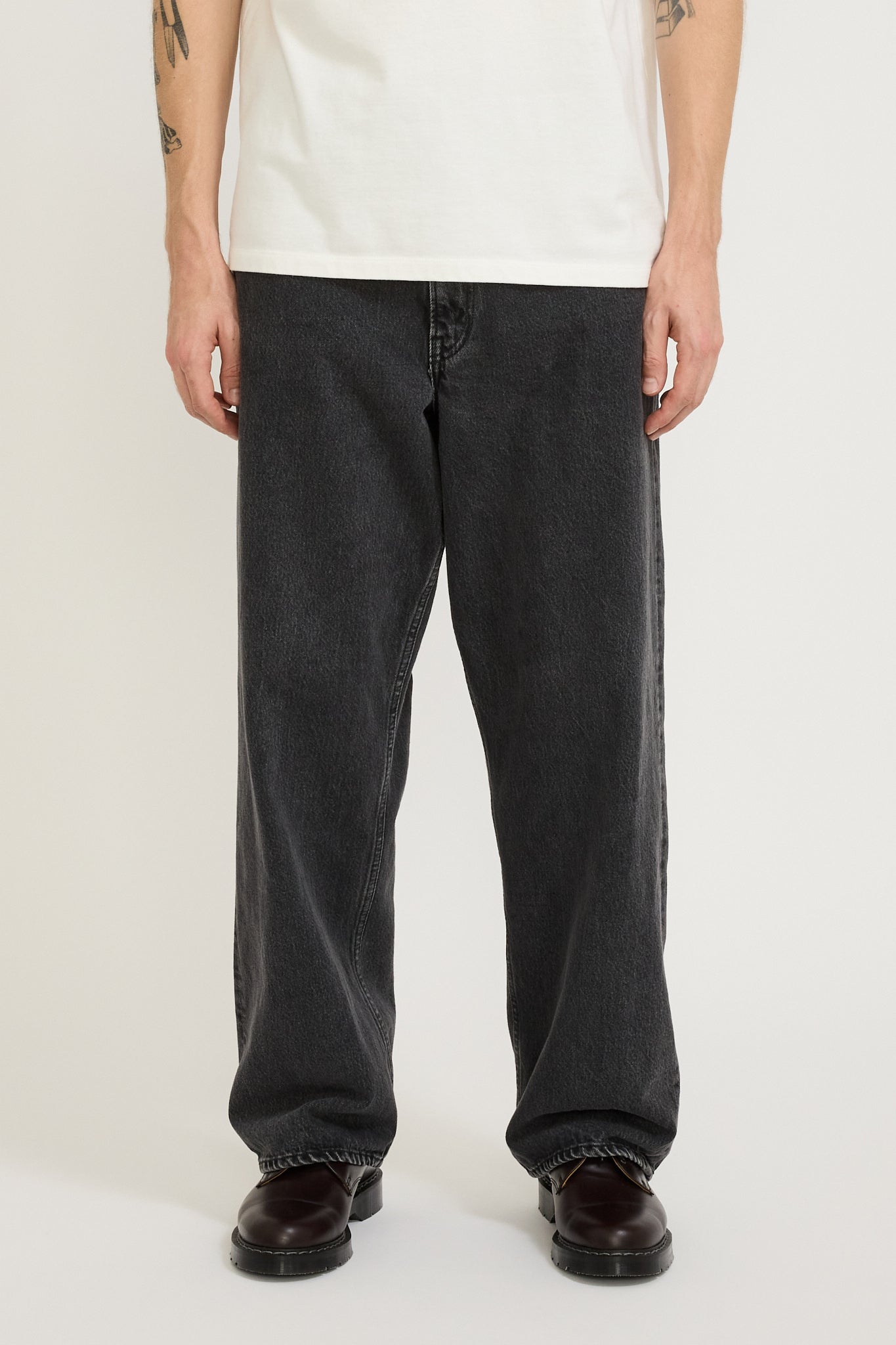 Super Dad's Denim Pants Black Denim Stone