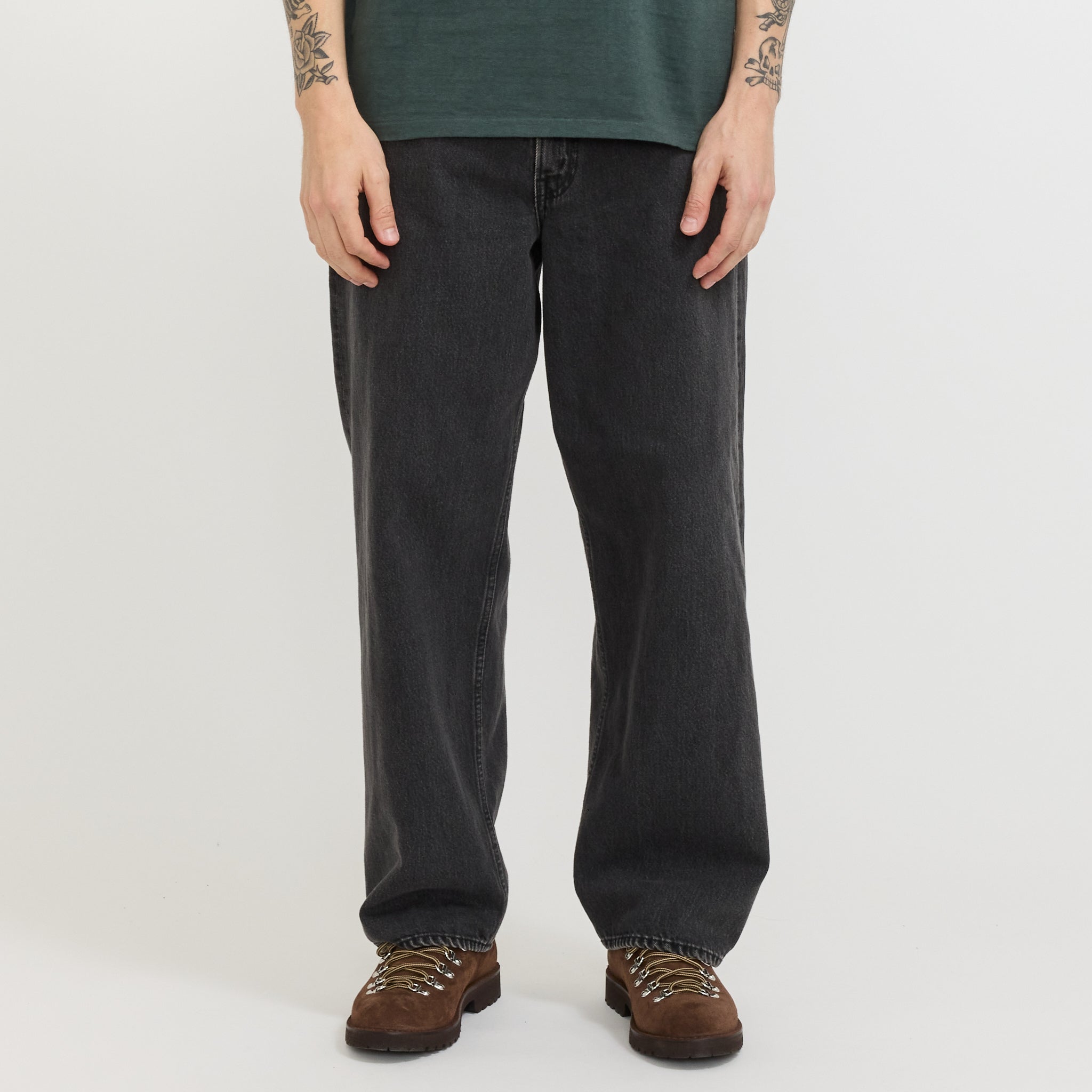 Super Dad's Denim Pants Black Denim Stone | Maplestore