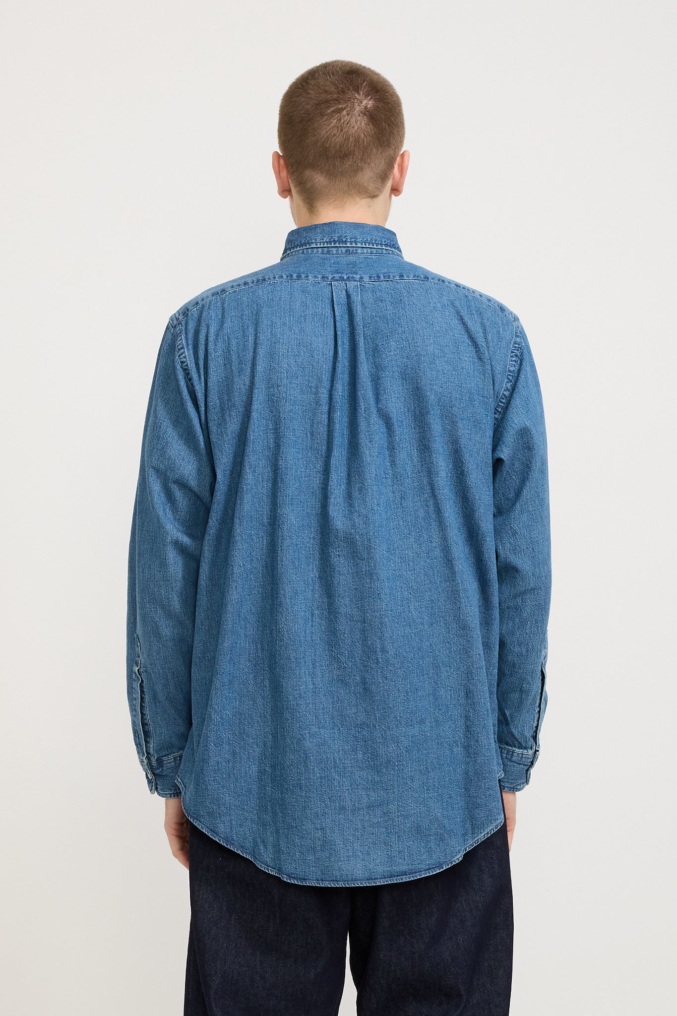 Orslow | Standard Button Down Shirt Denim Used | Maplestore